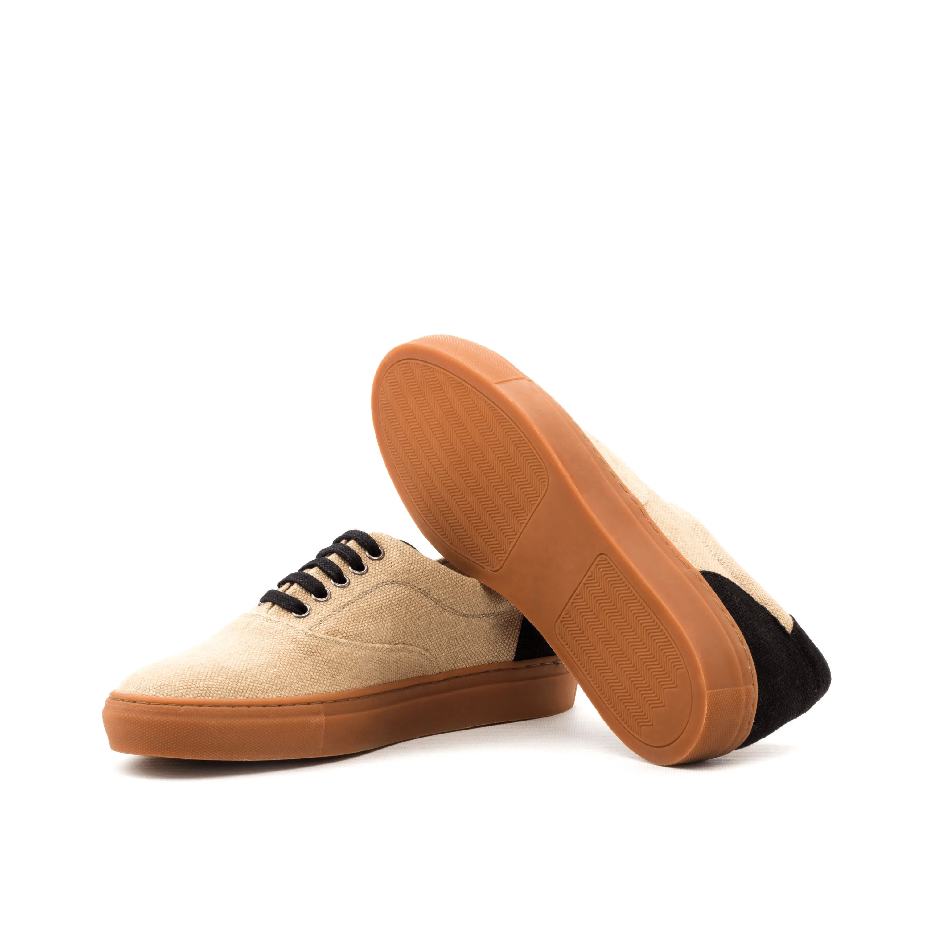 Adria Top Sider Sneaker II beige canvas with brown soles