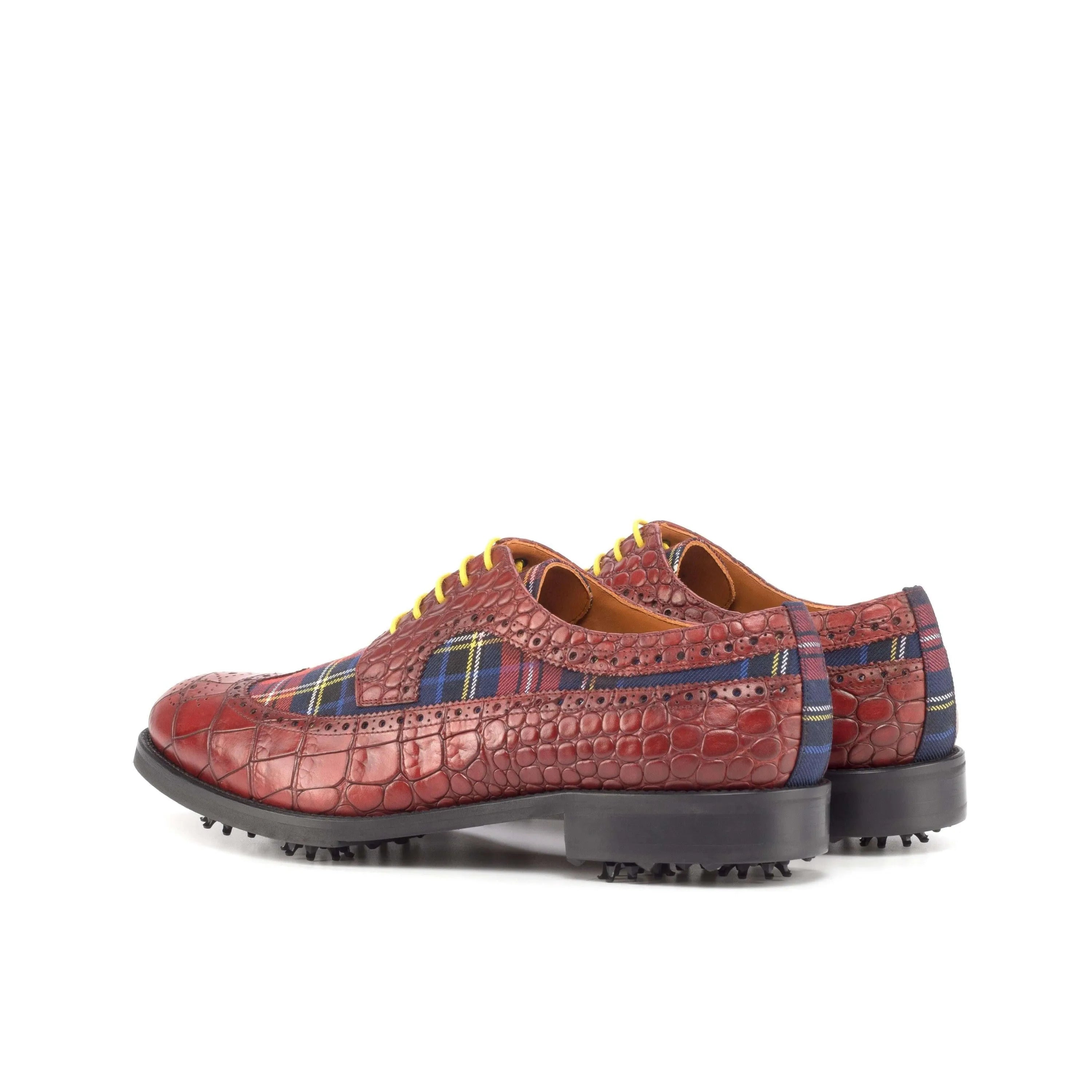Red plaid Aldorado Longwing Blucher golf shoes II