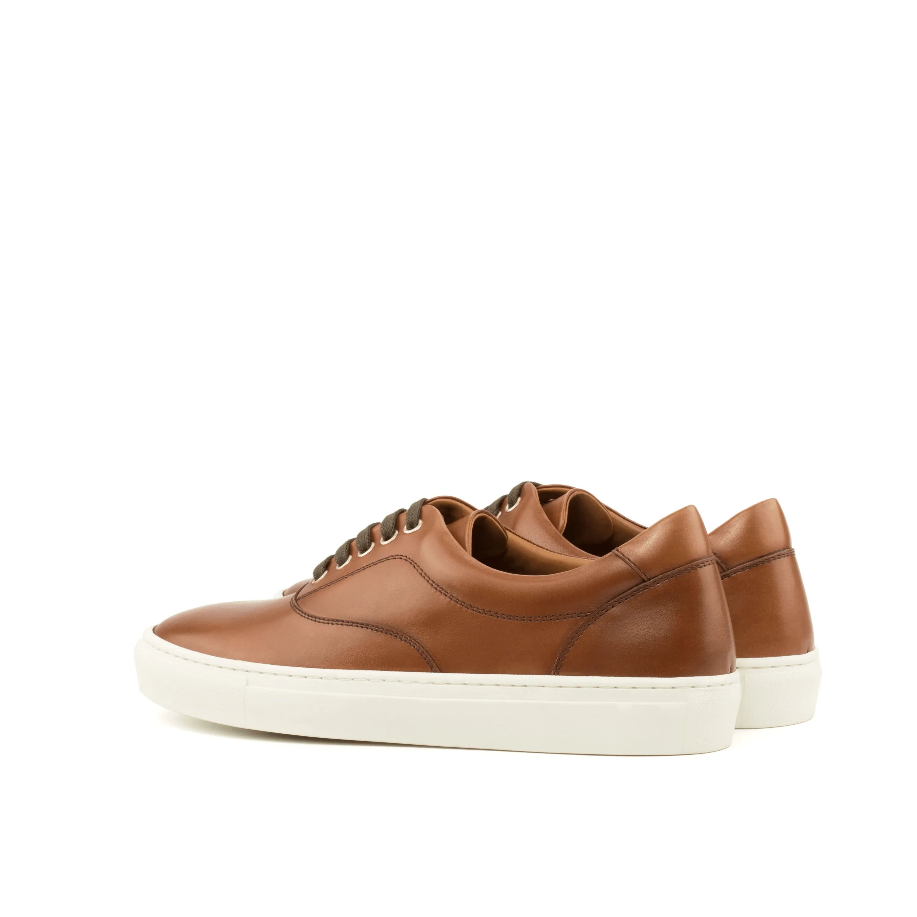 Brown leather Cassian top sider sneaker II for men