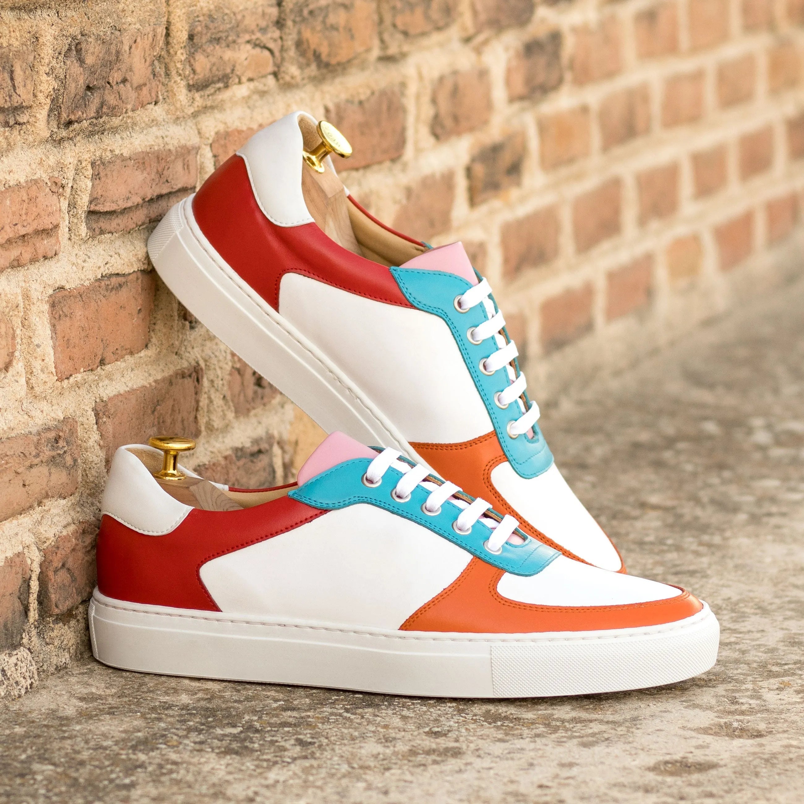 Colorful nappa leather Castor Low trainer sneaker