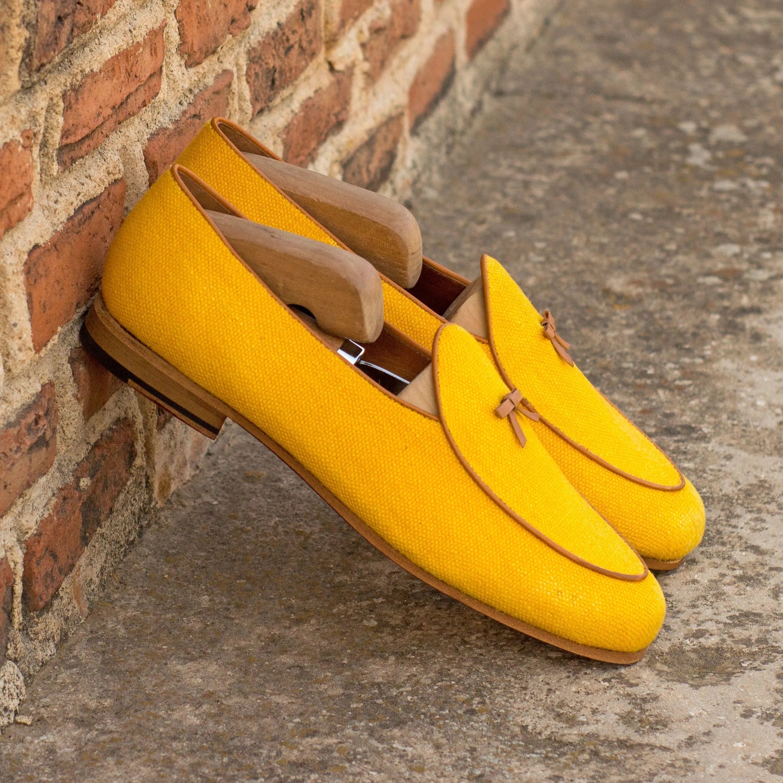 Yellow Chami Belgian Slipper II leather loafers