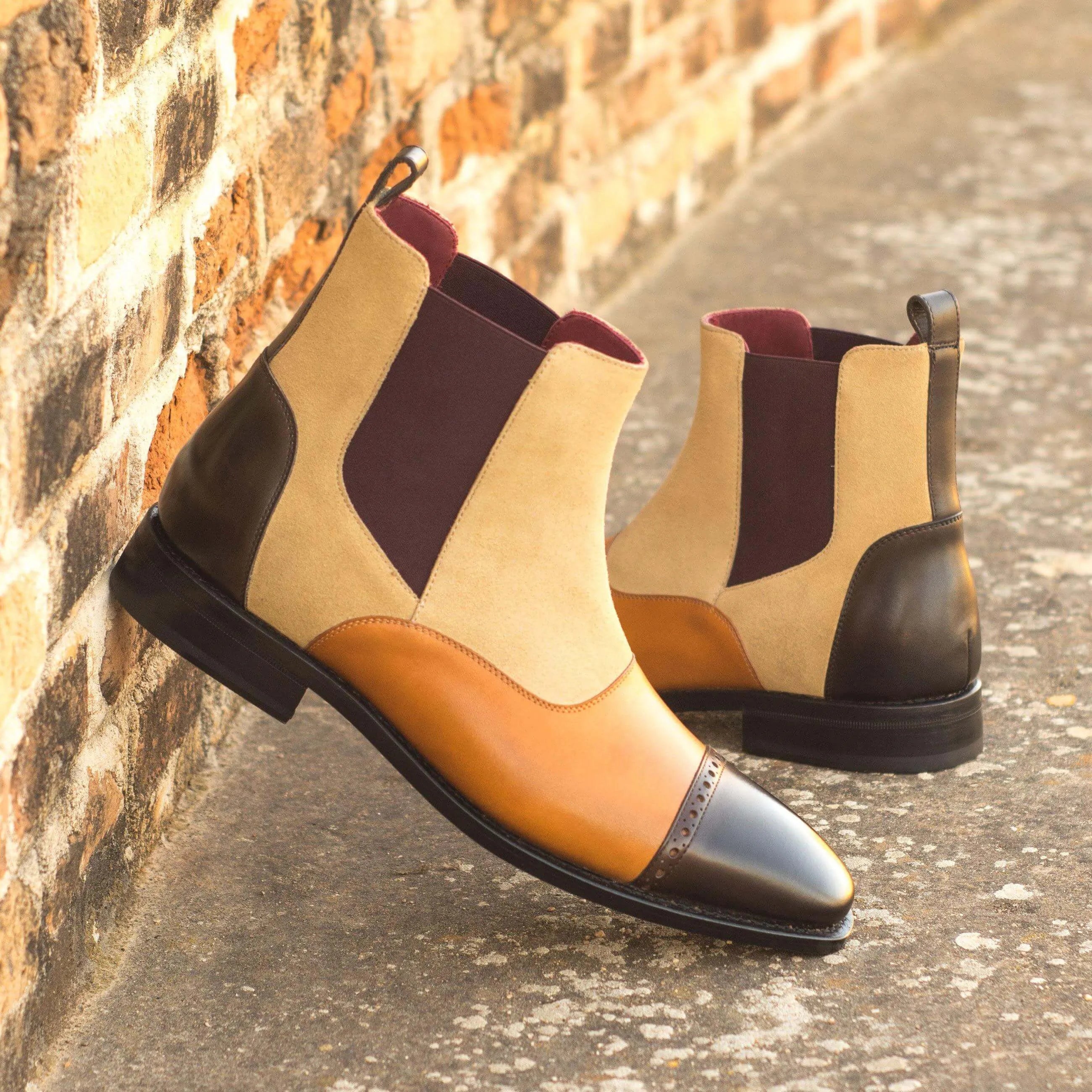 Chiva Chelsea Boot II two-toned leather Chelsea boots