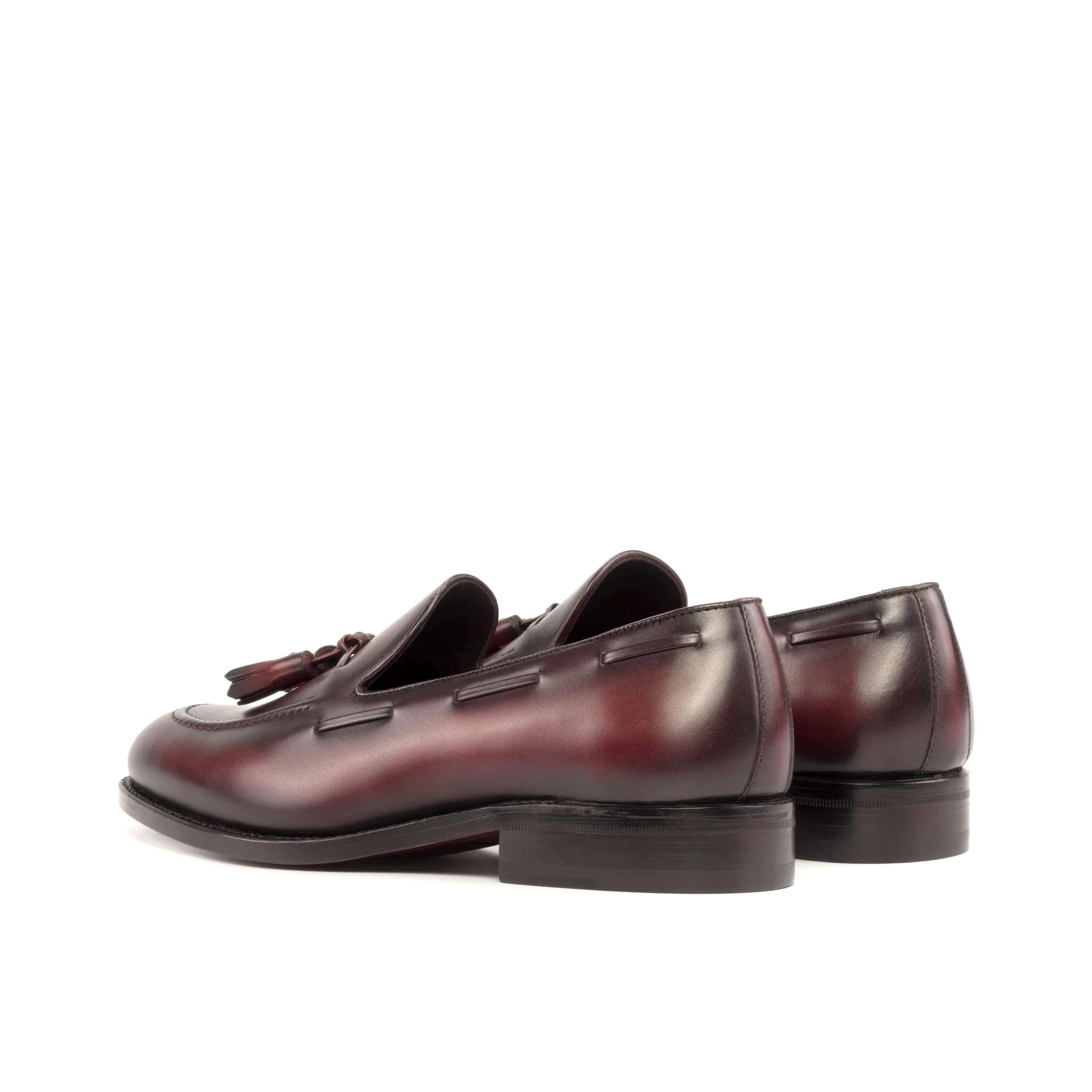 Colorado loafers in burgundy leather with tassels