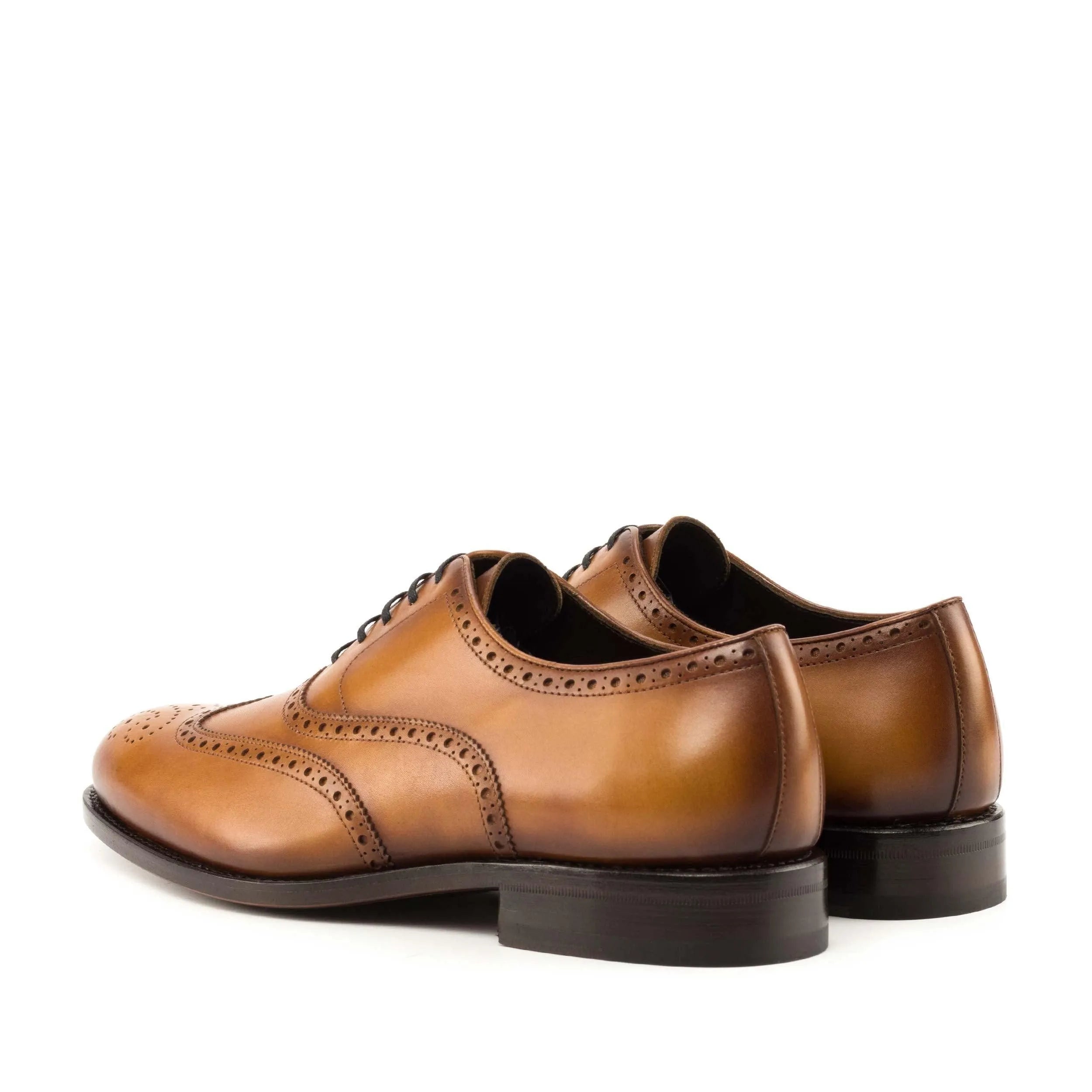 Pair of brown leather Darwill full brogue dress shoes