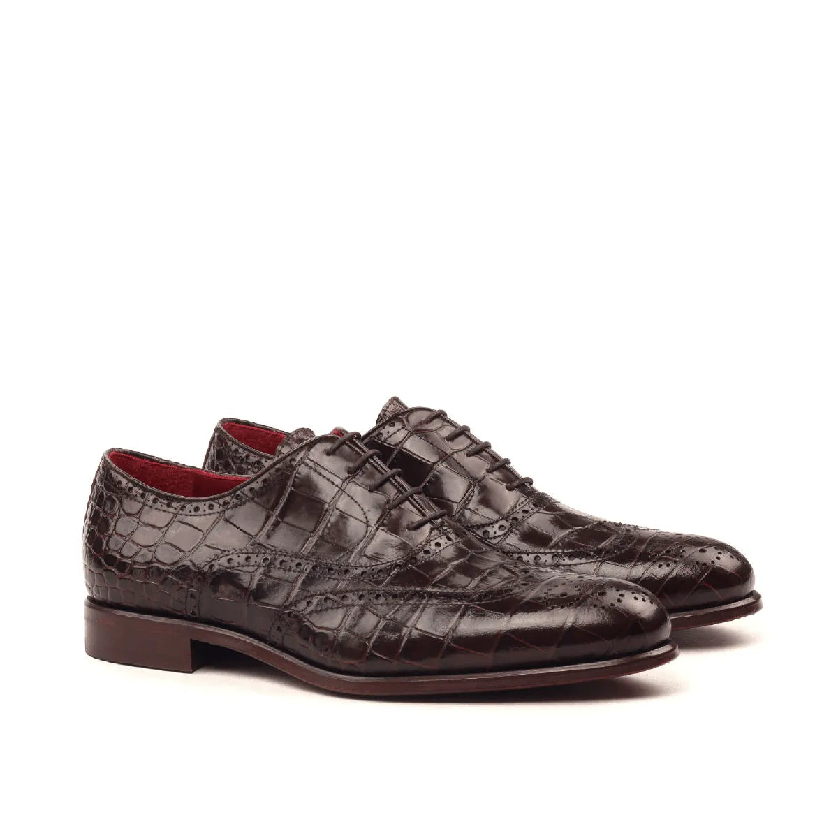 Dirk Full Brogue Shoes II brown leather wingtip brogue shoes rounded toe