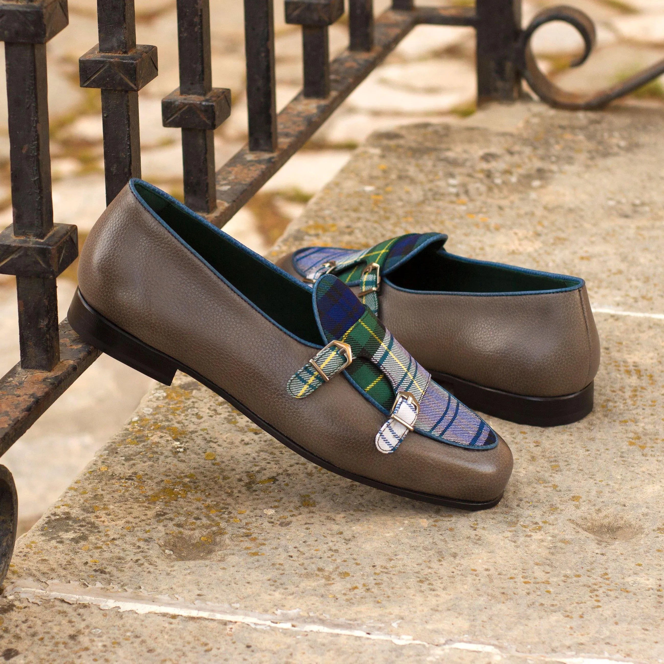 Forest Monk Slipper II leather monk strap loafers back view