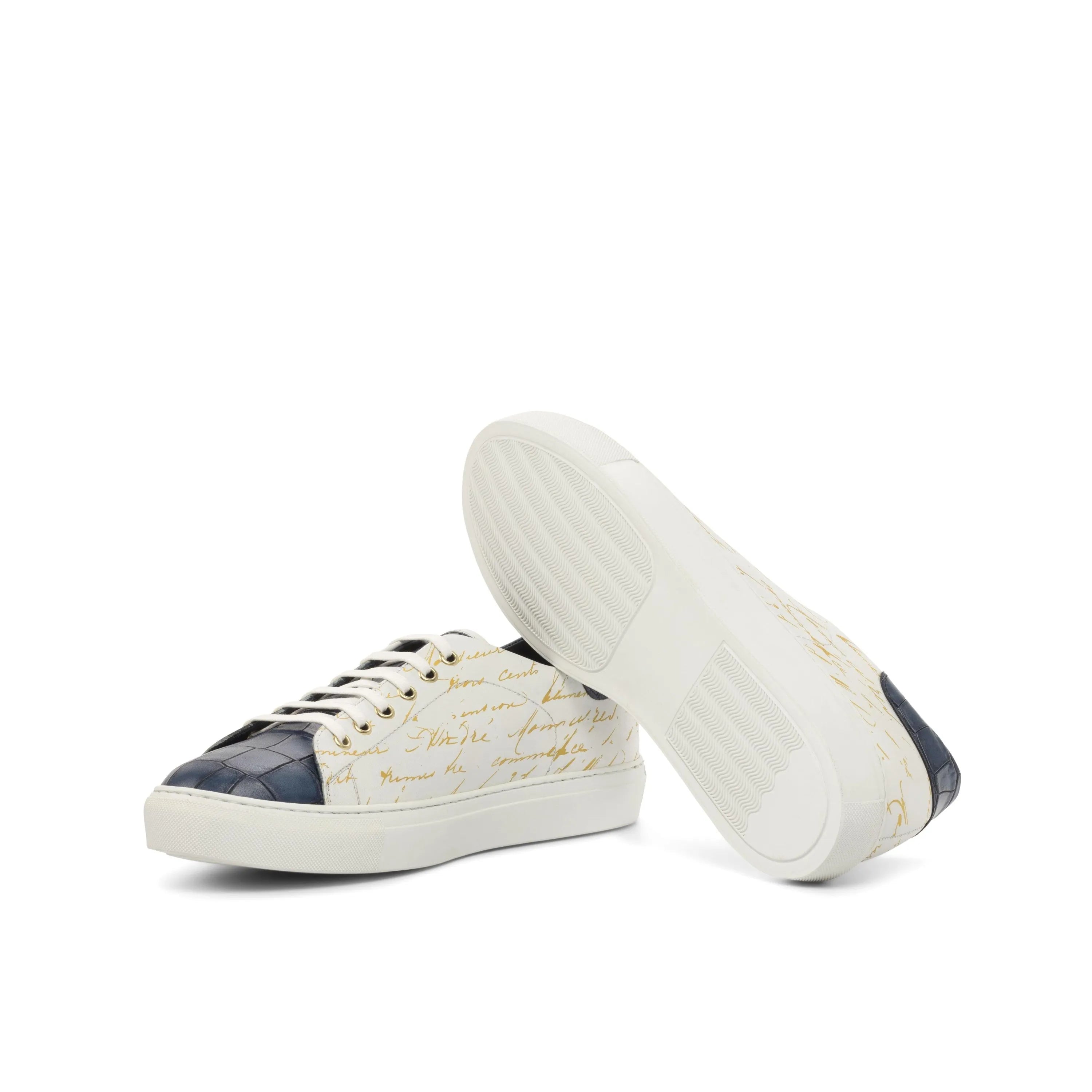 Pair of Frost Trainer Sneaker low-top cupsole trainers