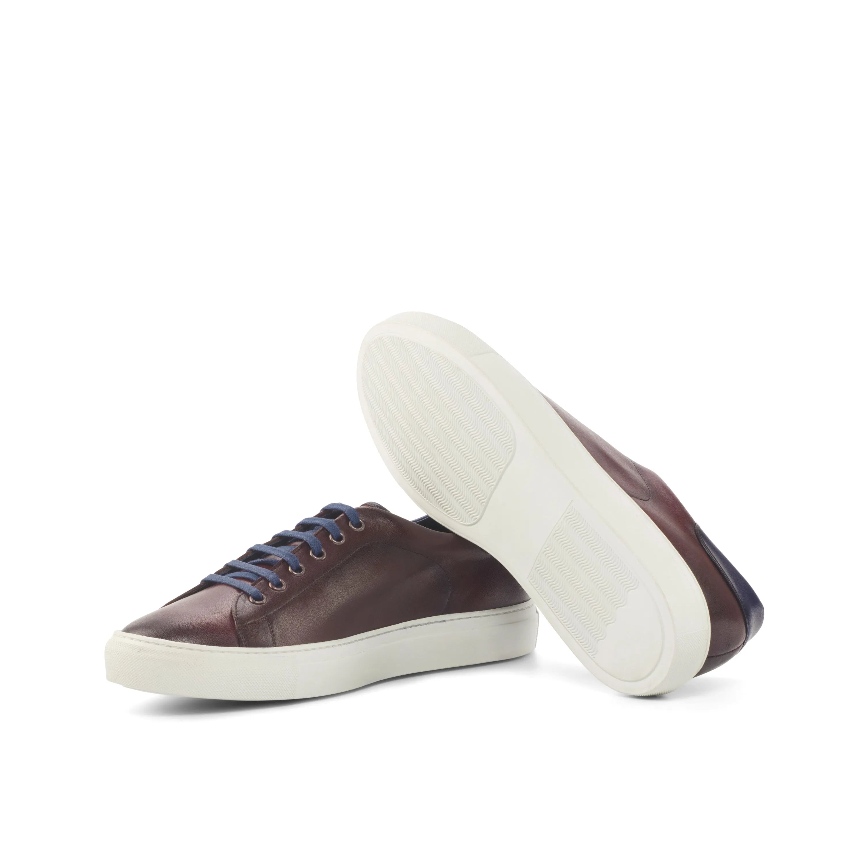 Pair of brown leather Gake Trainer Sneakers II cupsole trainers