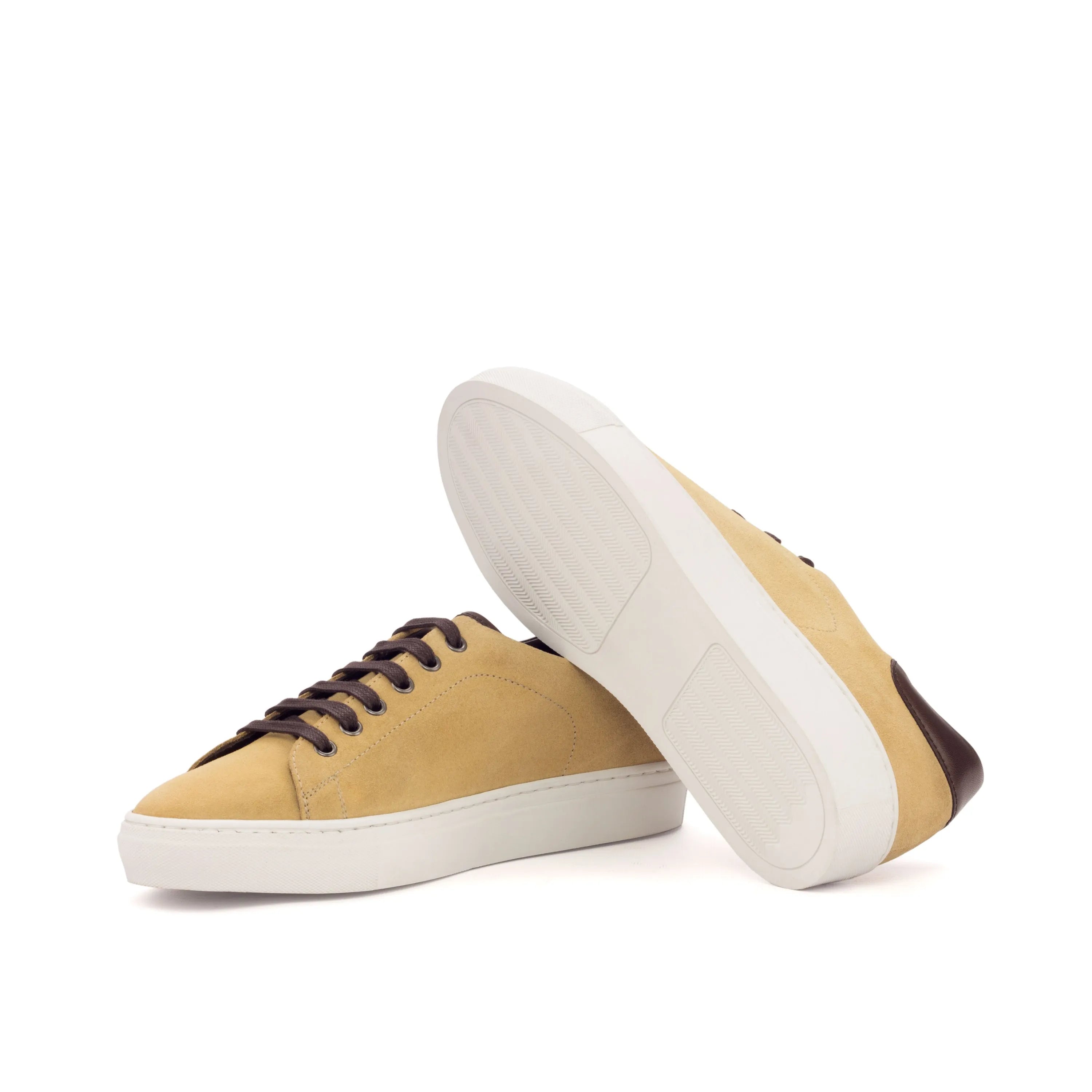 Tan Homer Trainer Sneaker with brown laces