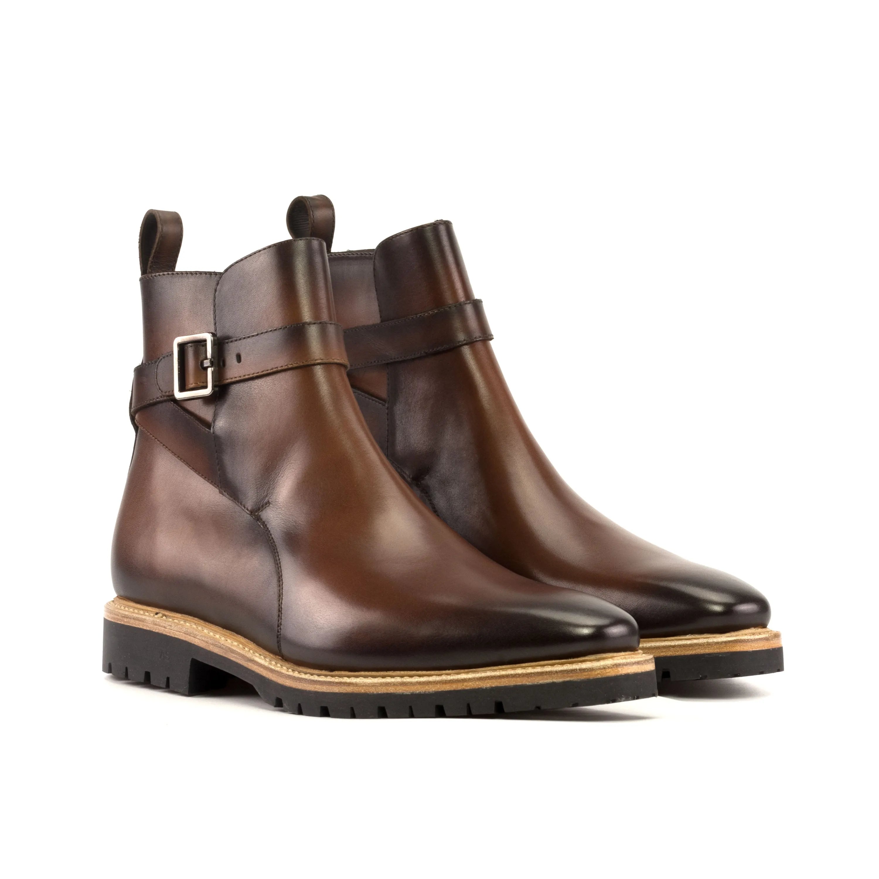 Ignasio Jodhpur boots in brown leather with buckle detail