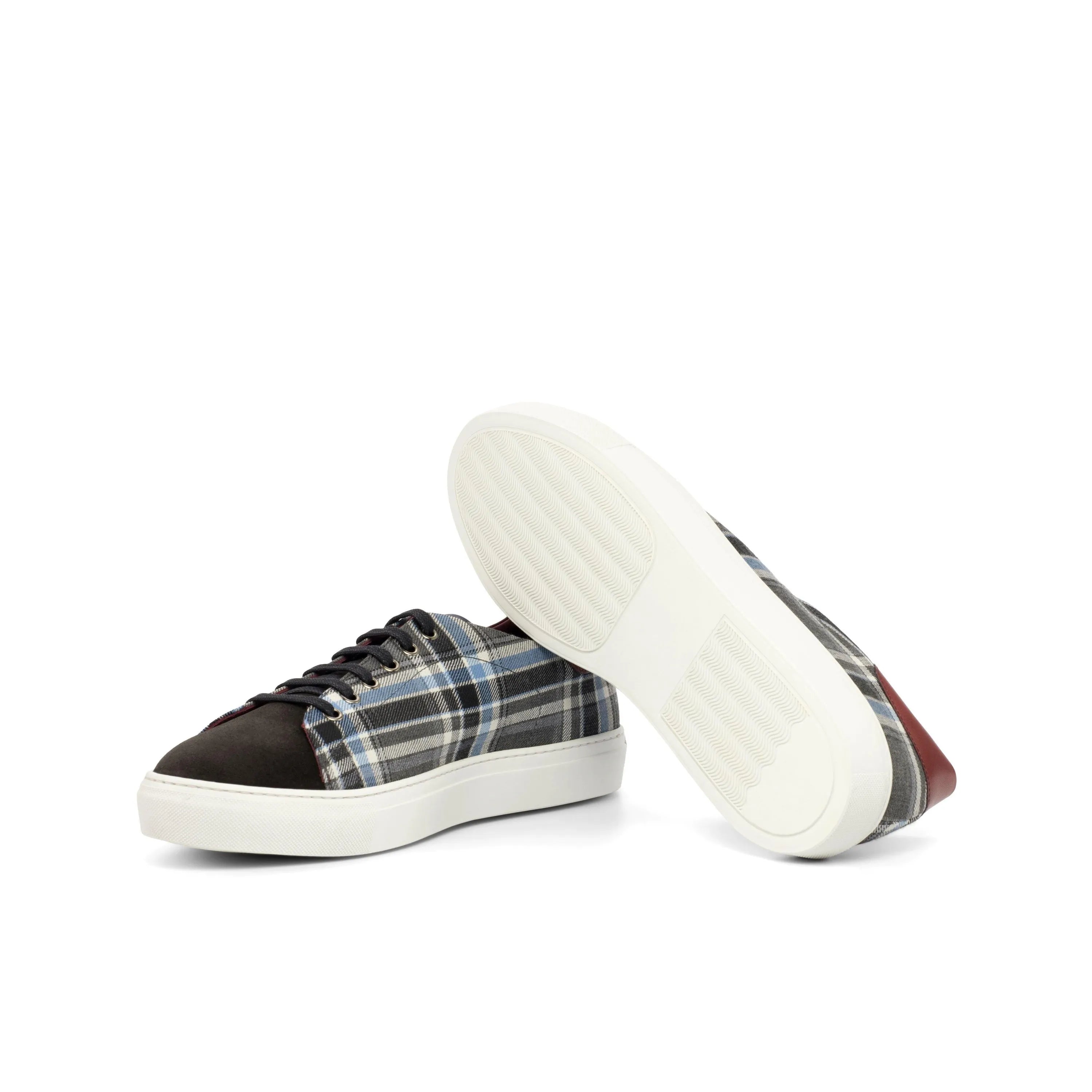 Kevin Trainer Sneaker in plaid canvas design