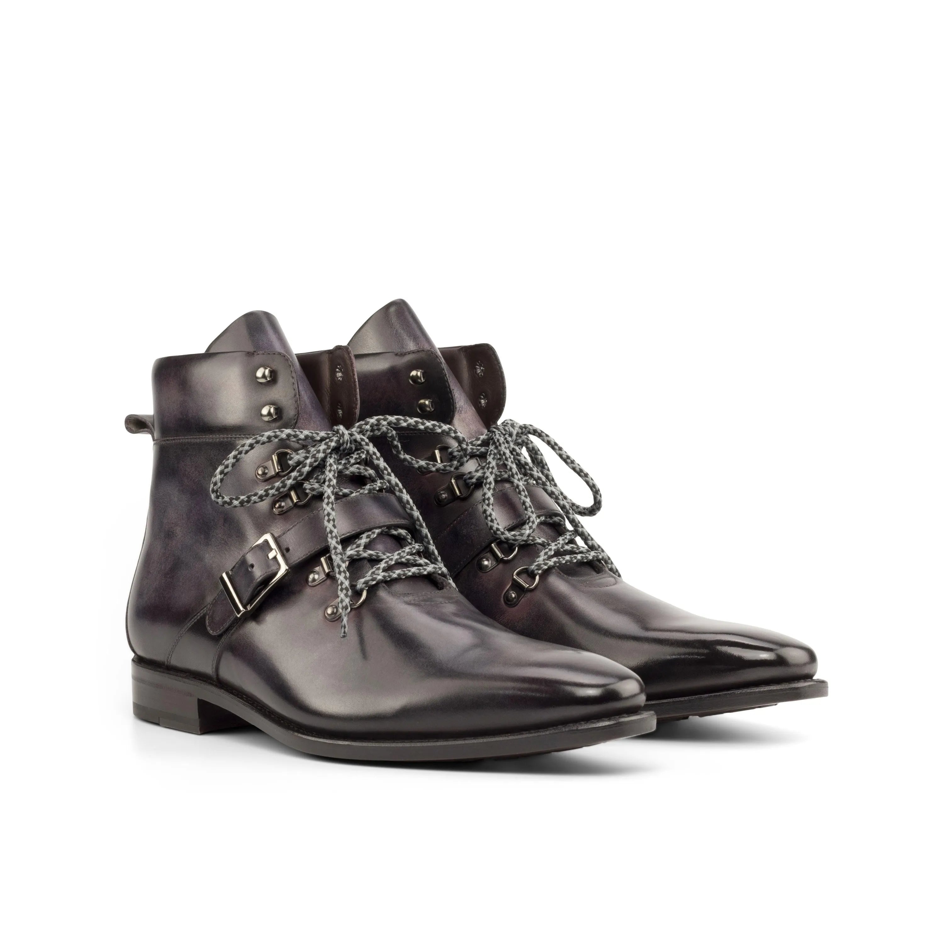 Lhotse Patina Hiking Boots leather lace-up ankle boots