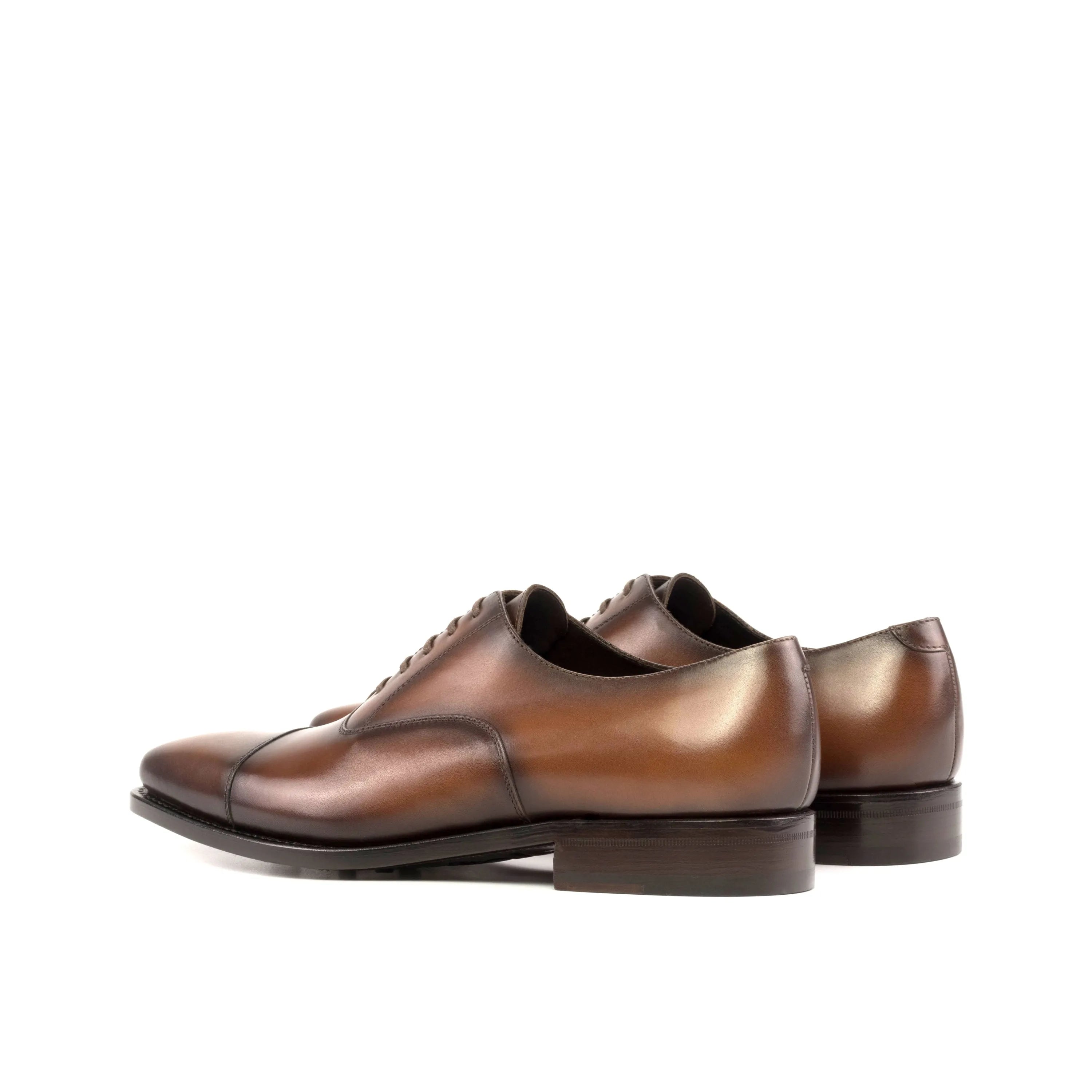 Pair of brown leather Mady Oxford shoes from Fast Lane