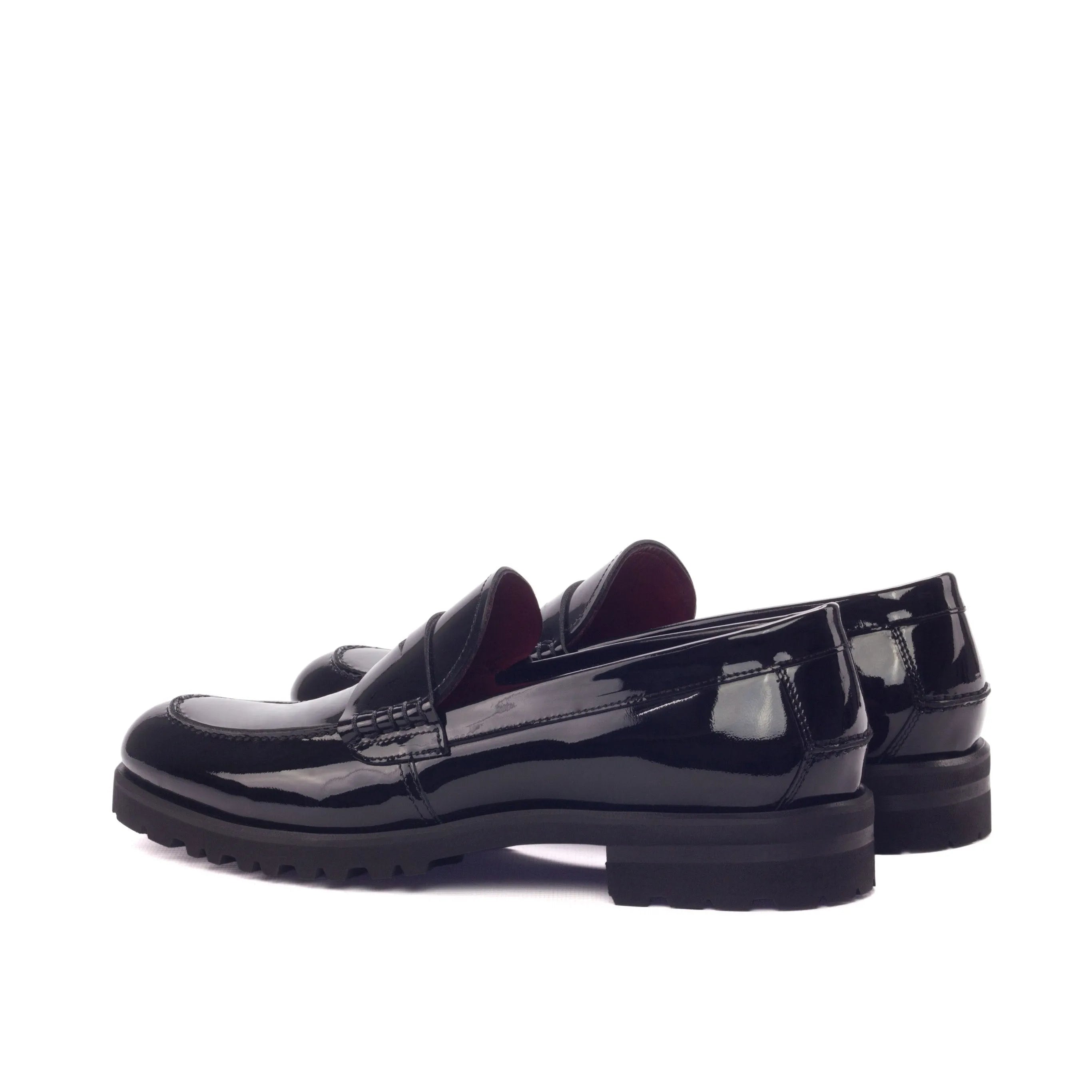 Pair of black patent leather Marina Ladies Loafers