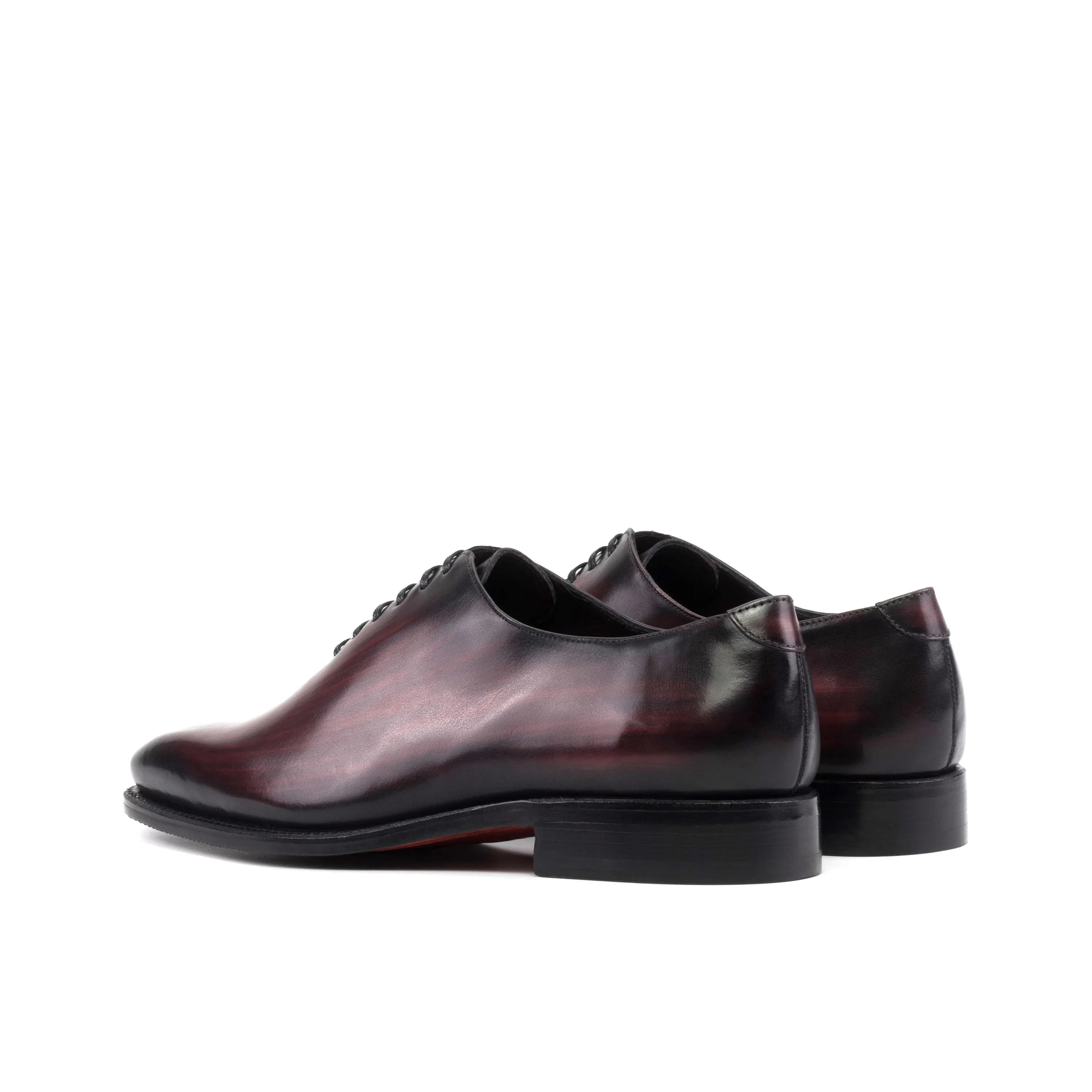Mercure patina wholecut burgundy leather dress shoes