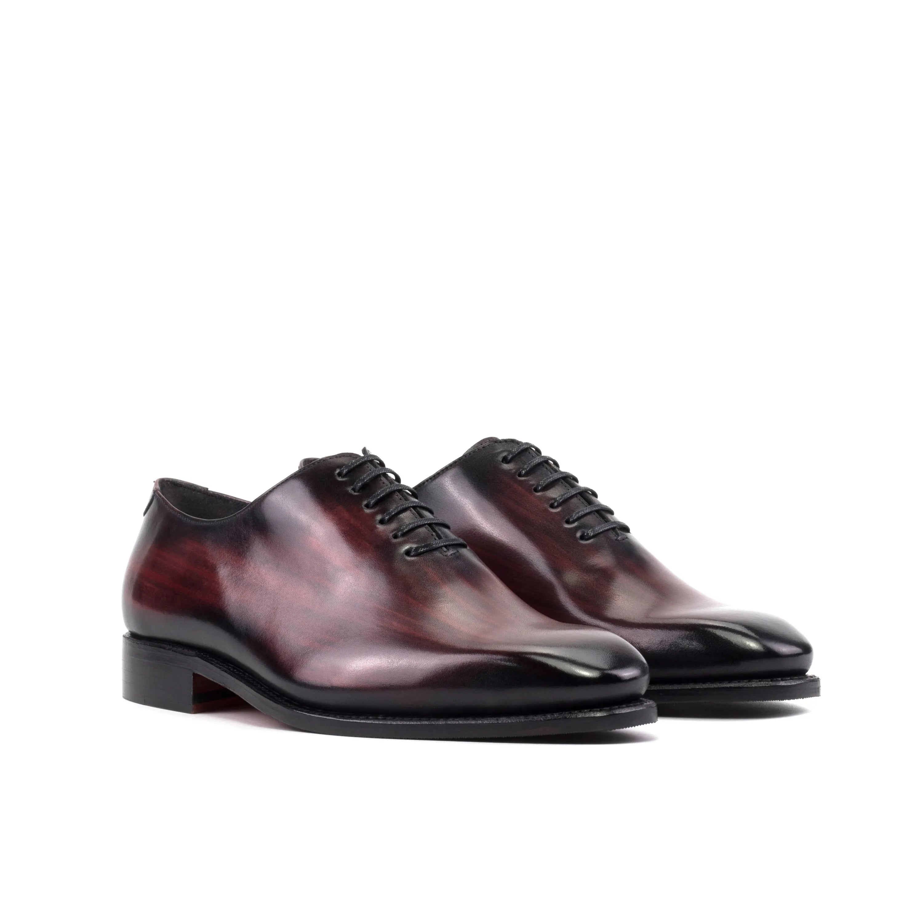 Mercure Patina Wholecut burgundy leather dress shoes