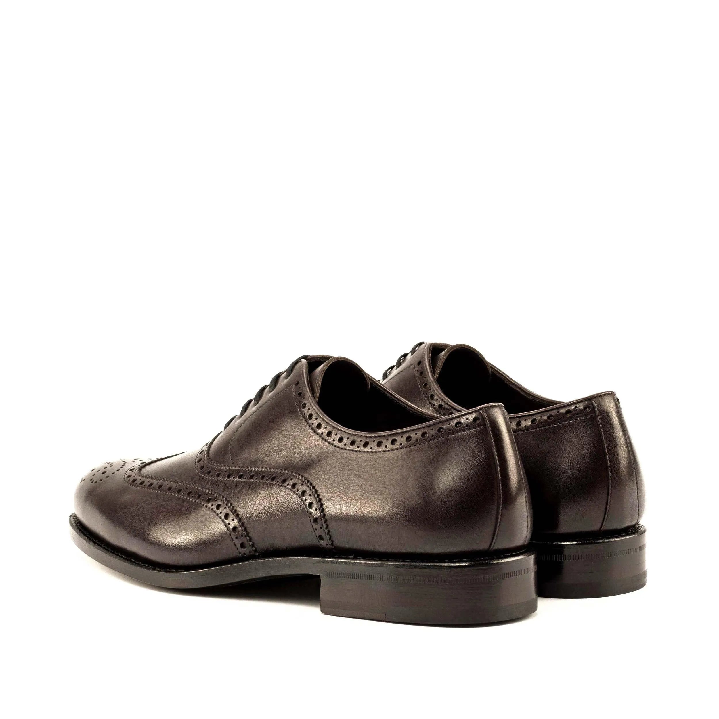 Pair of brown leather Olivers full brogue dress shoes