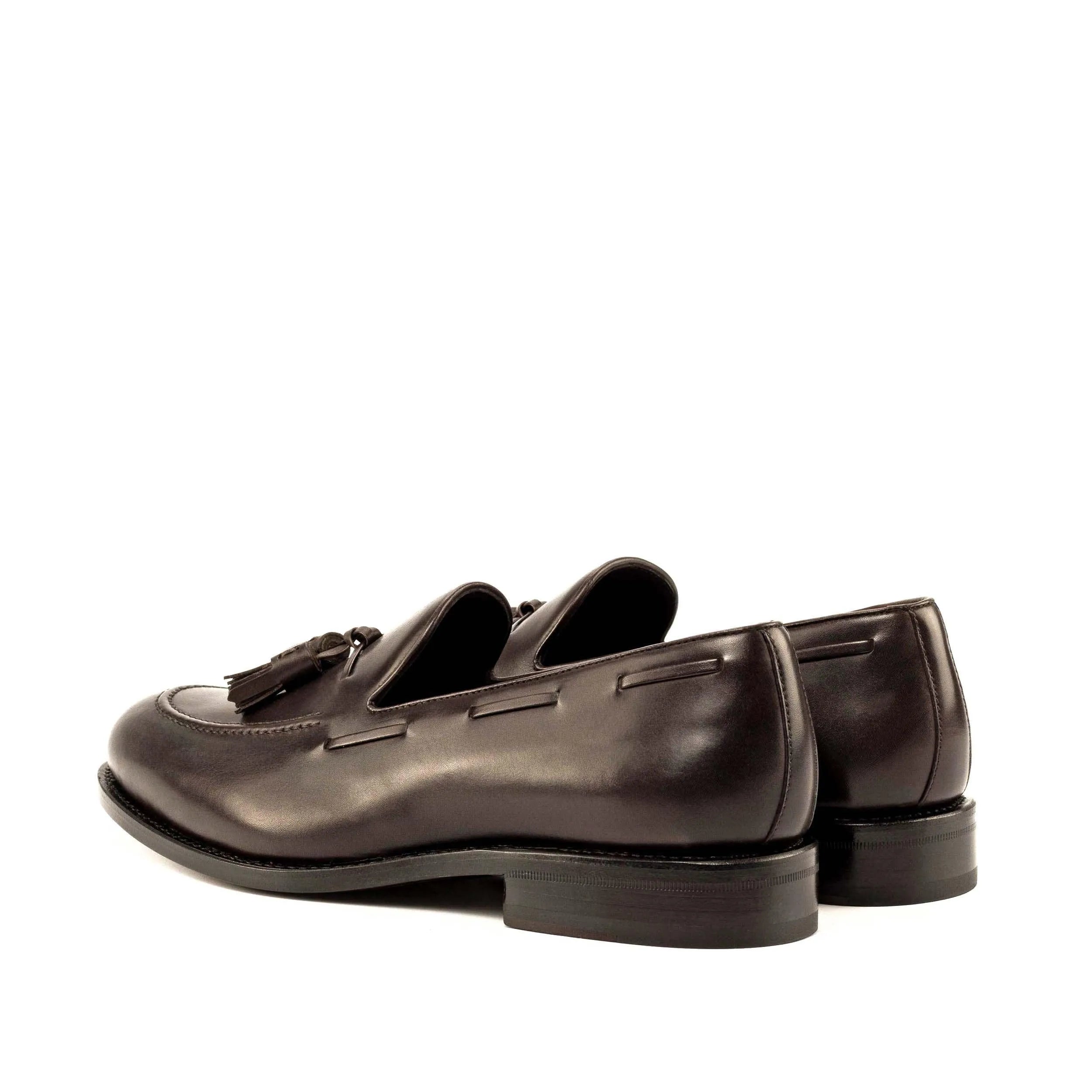 Pair of brown leather tassel Roberto loafers
