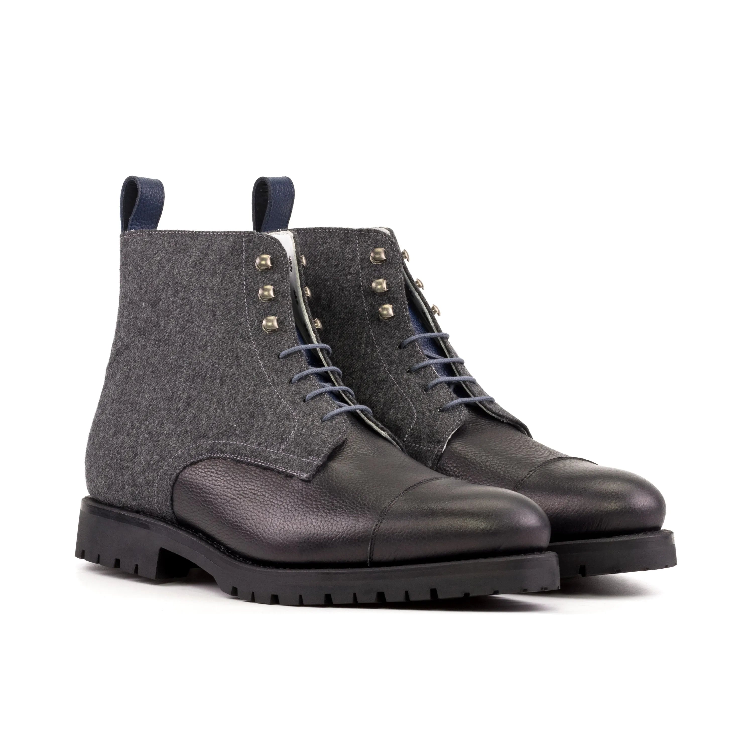 Rockfeild Jumper Boots in gray and black leather