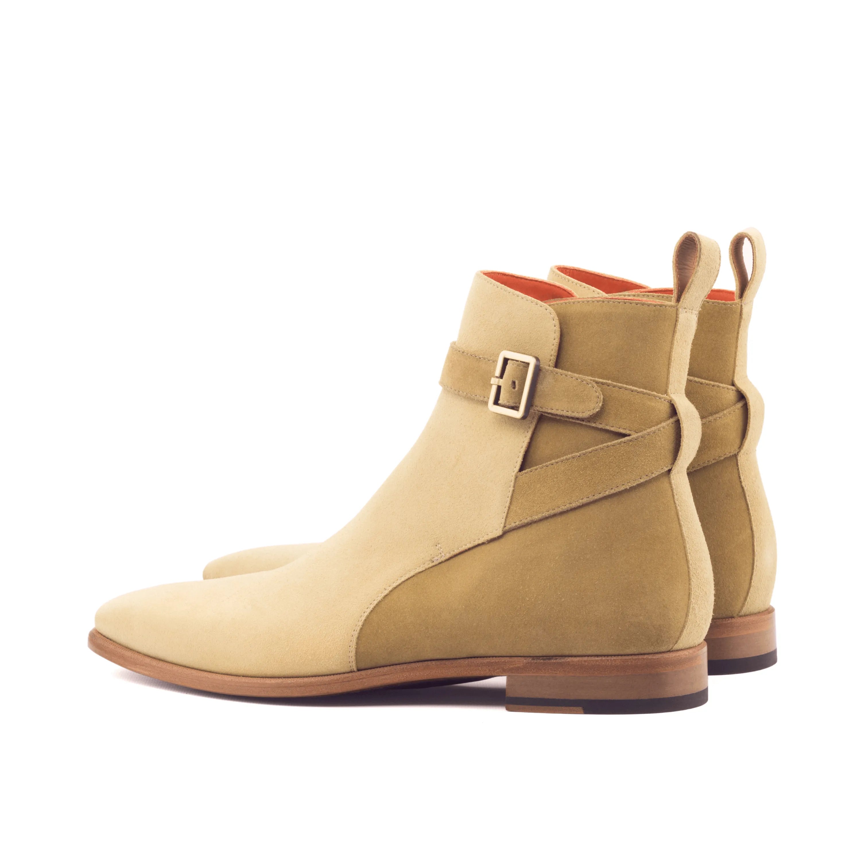 Royalty Jodhpur Boots: two-tone leather ankle boots with buckle