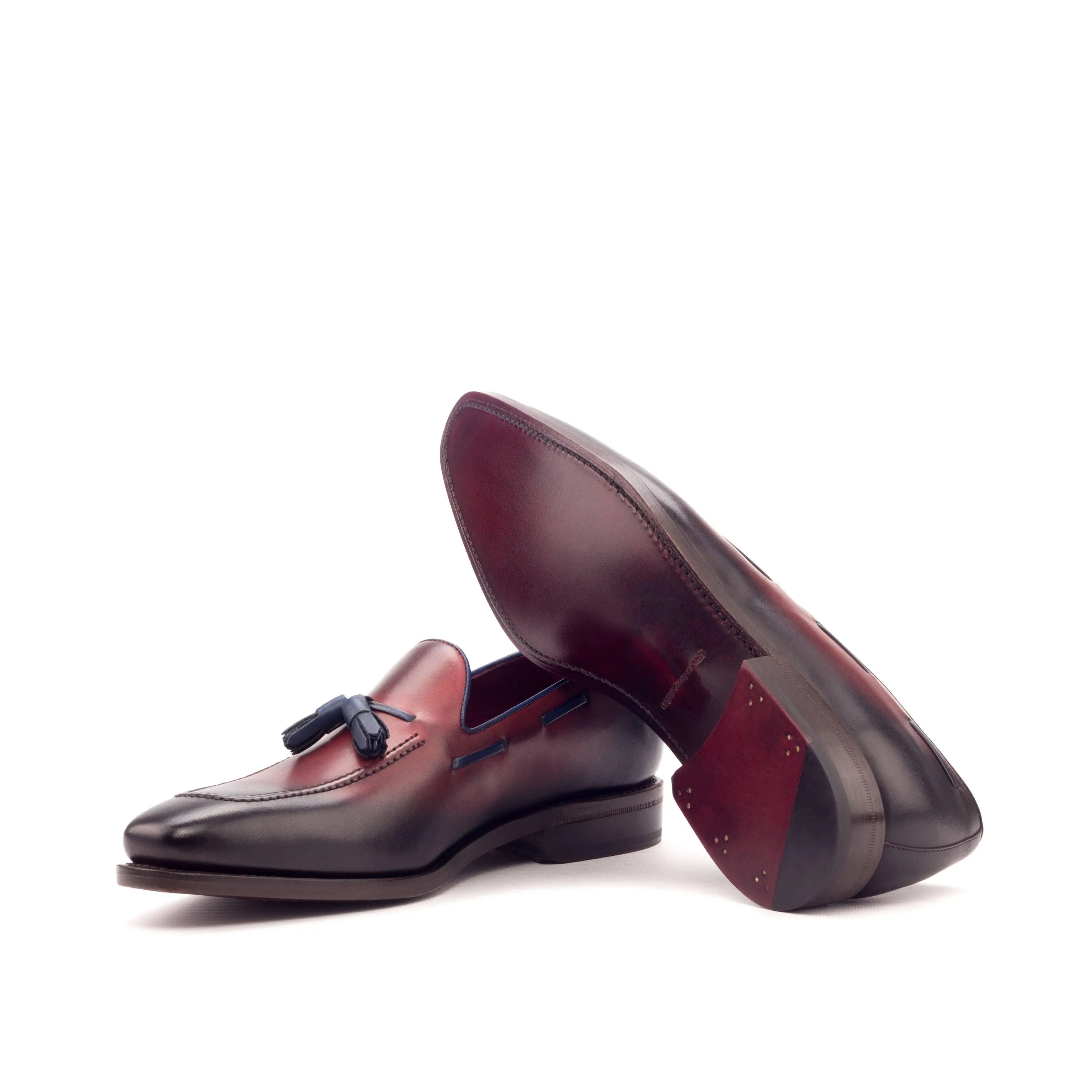 Silwauski Loafers II burgundy leather tassel loafers for men