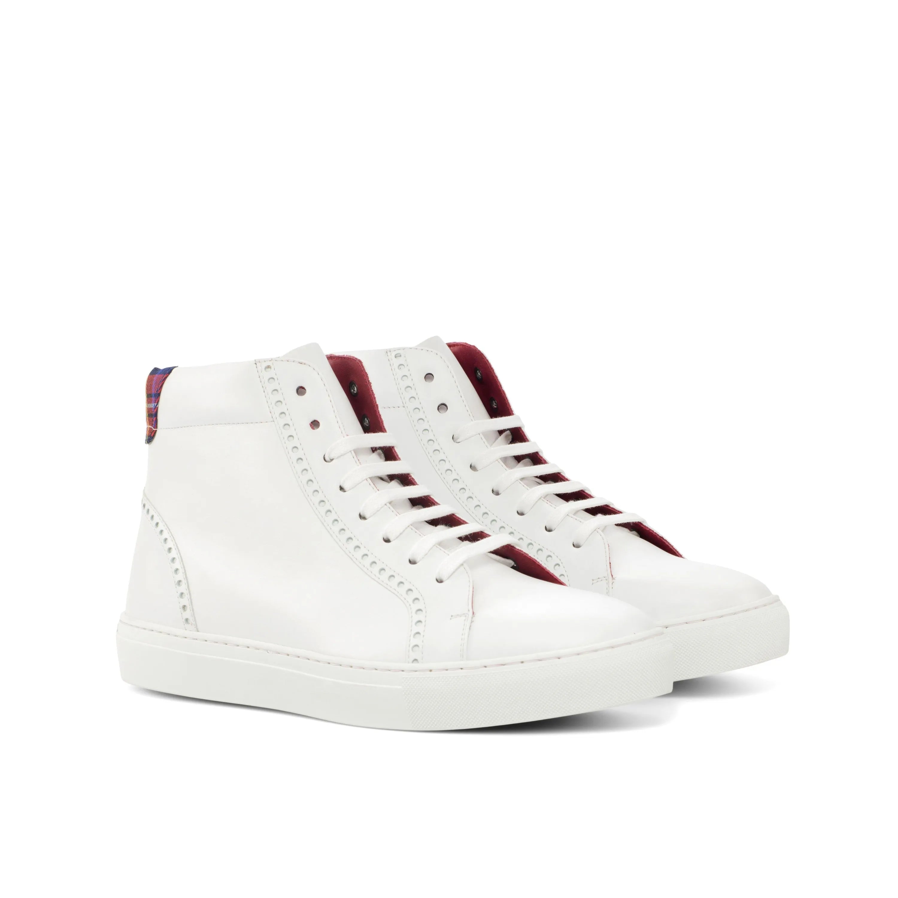 Pair of white Sky High Kicks high-top sneakers