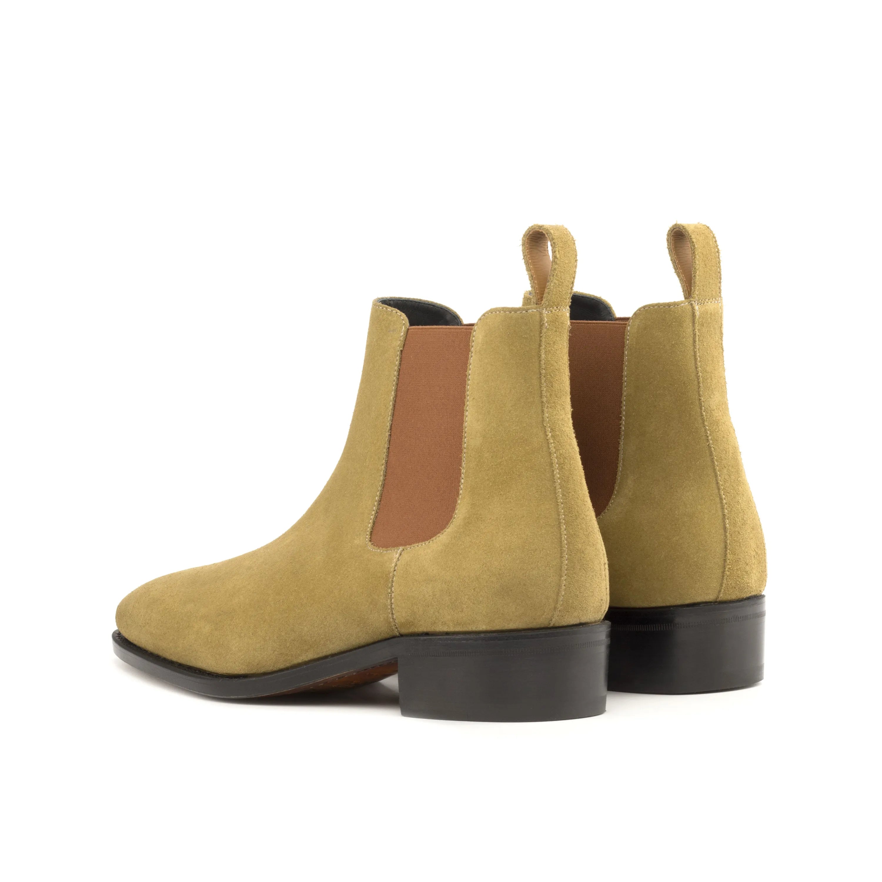 Tan suede Sovereign Chelsea Boot rear view