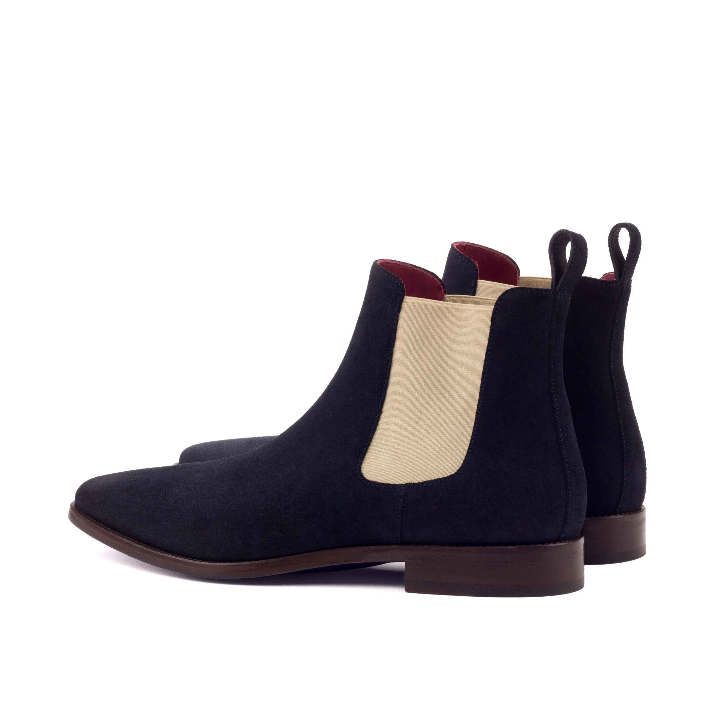 Pair of black Star Chelsea suede boots