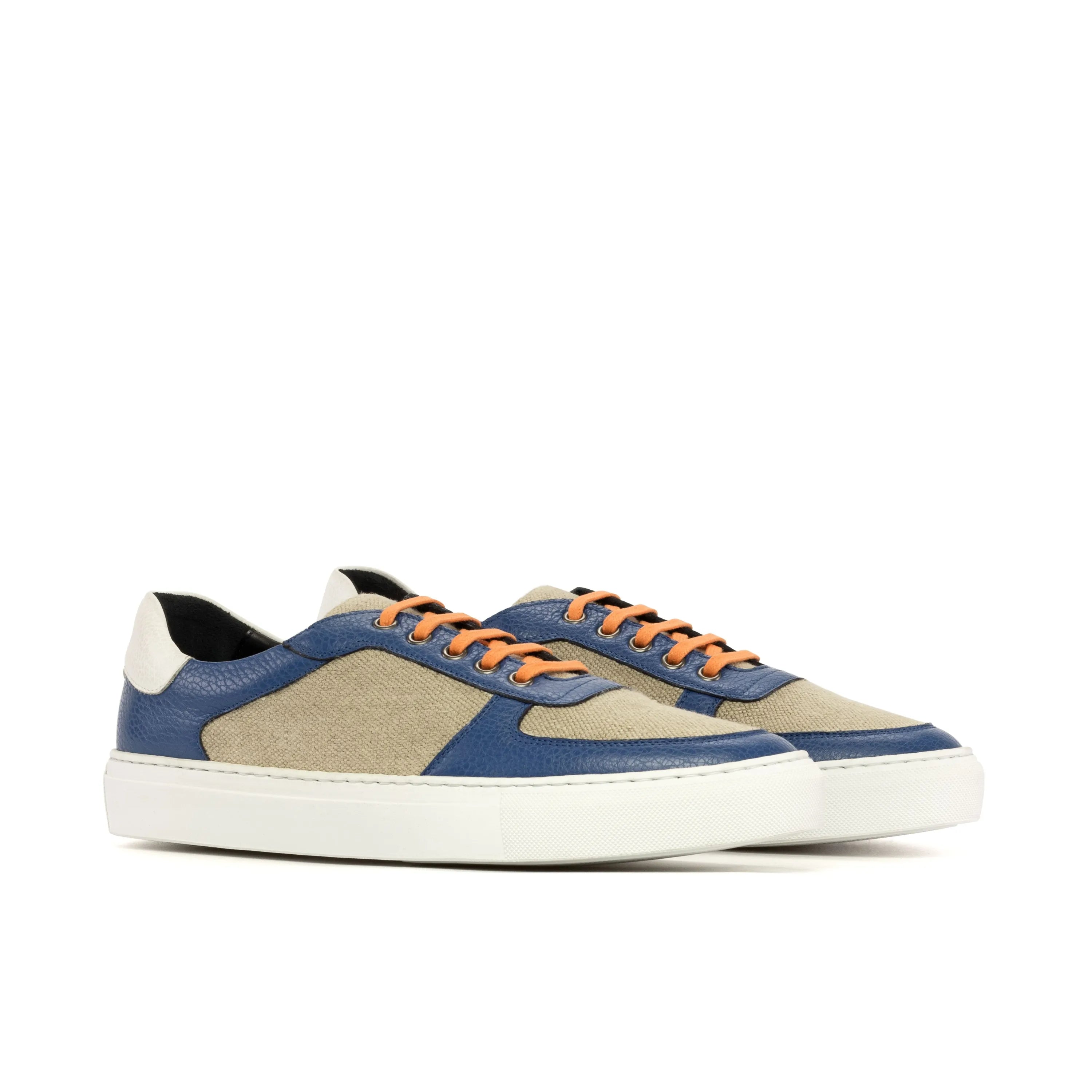 Talu low top sneaker in blue and beige for men