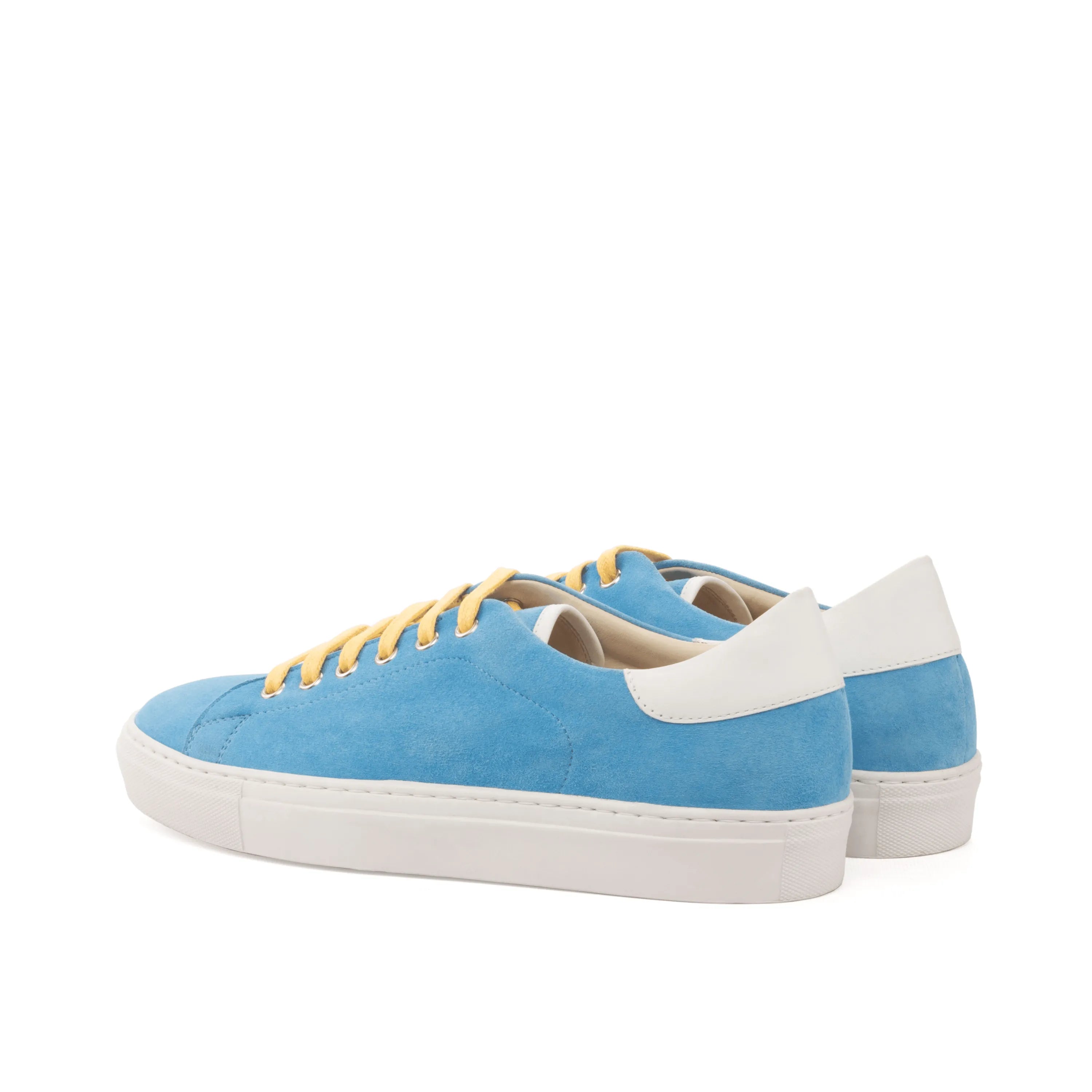 Usainit Trainer Sneaker II with blue suede and yellow laces