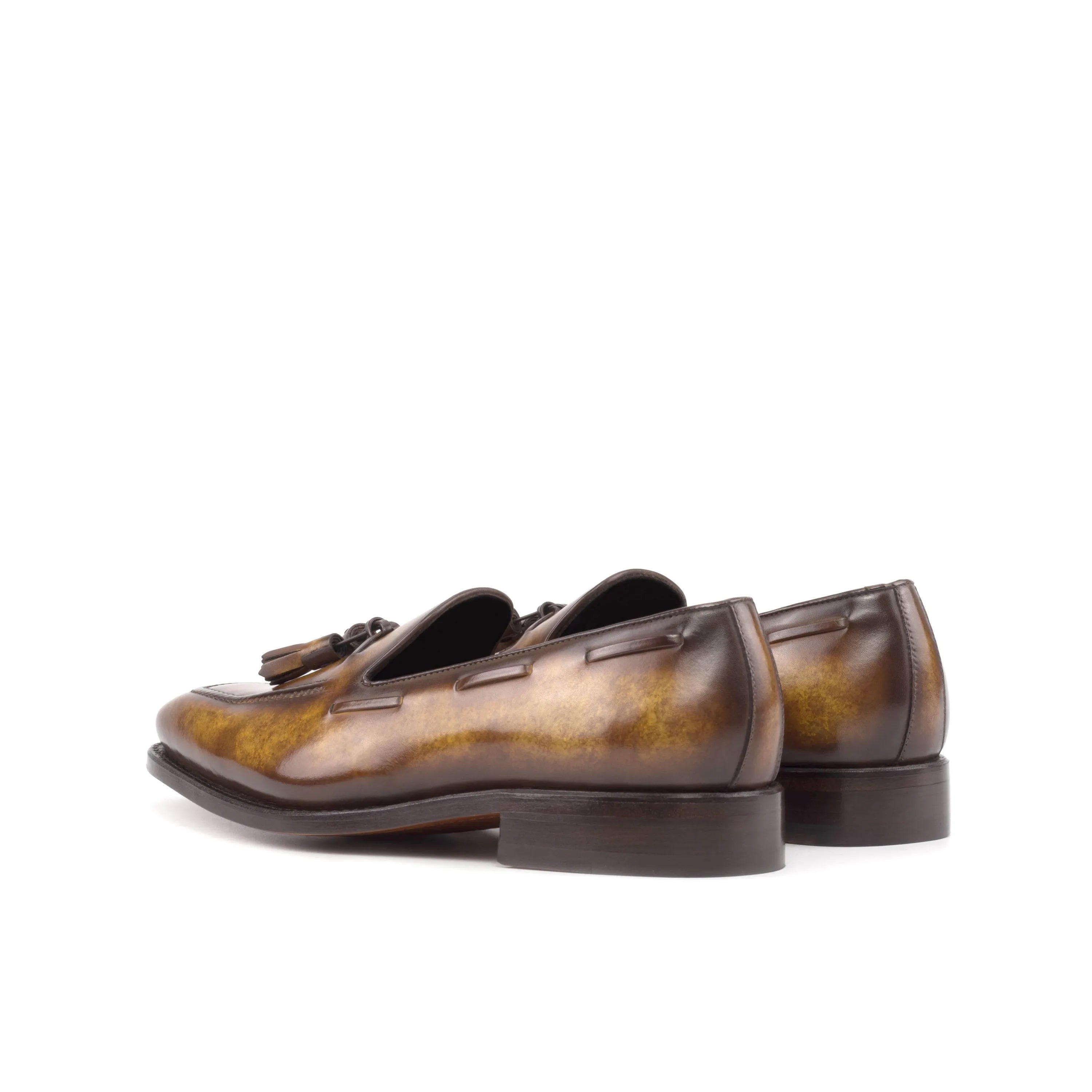 Vuala Patina loafers in brown leather with tassels