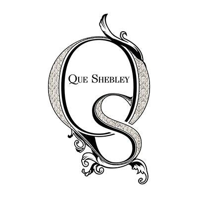 Ornate monogram logo.