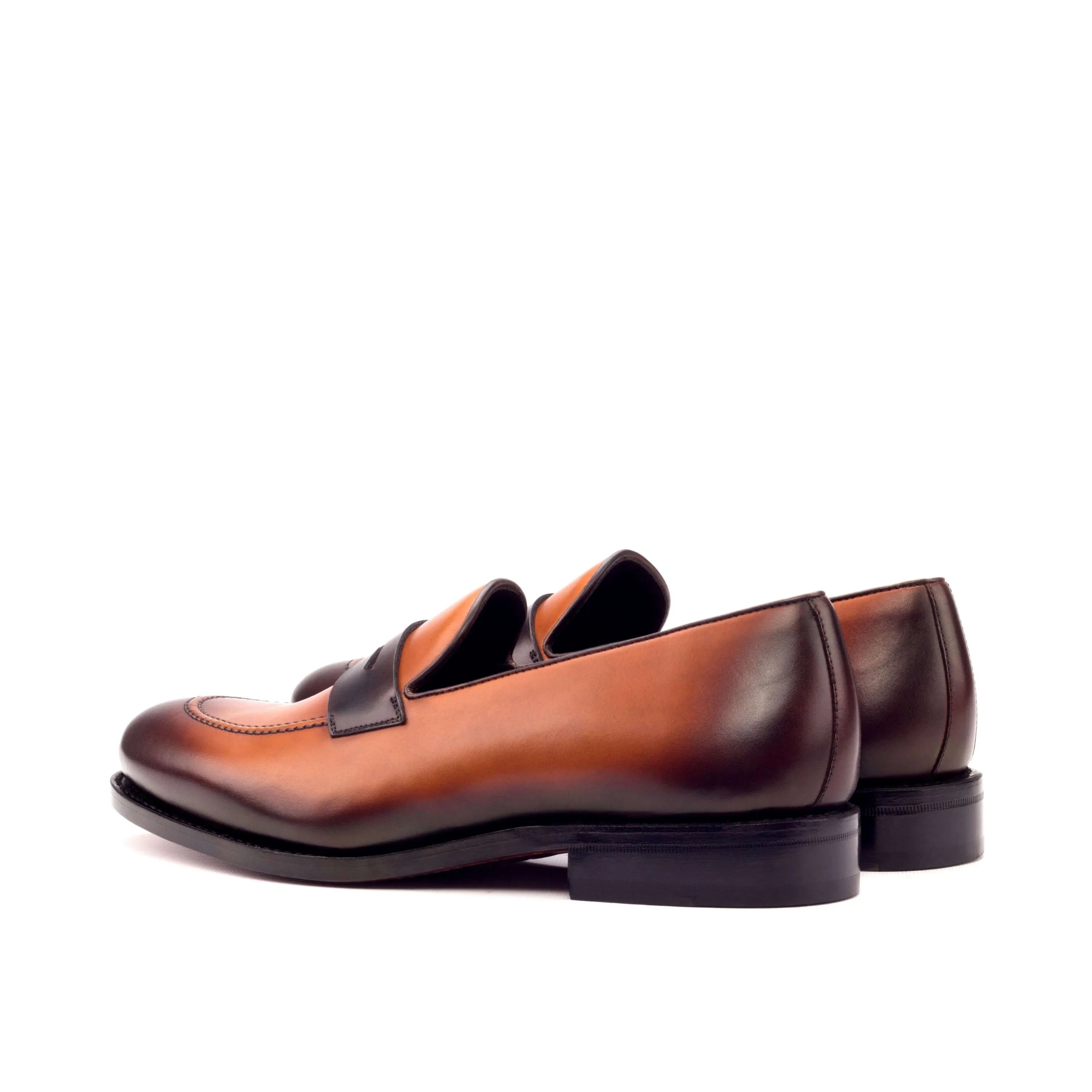 Alto loafers: brown leather penny luxury bespoke shoes for men