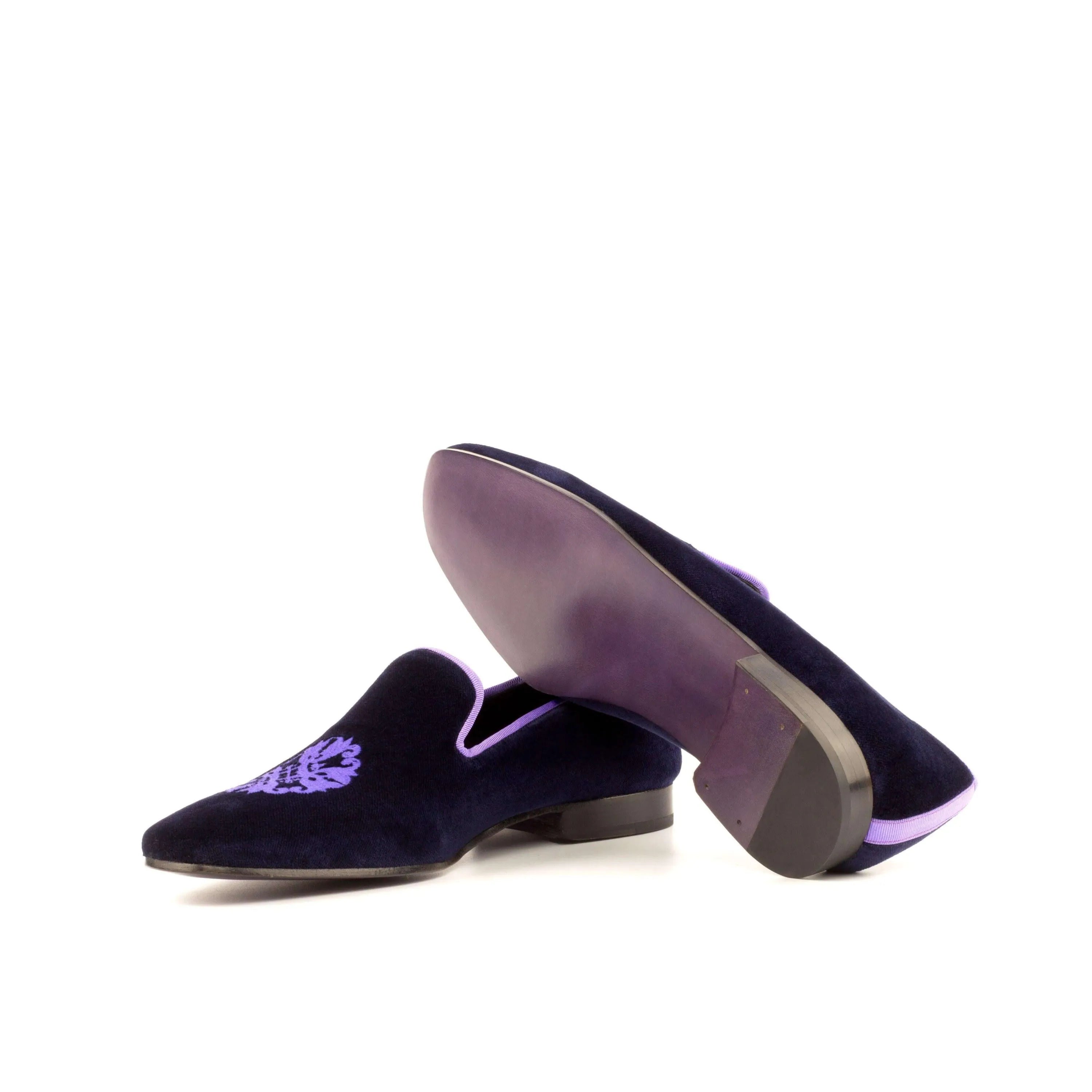 Pair of velvet Bali Drake slipon II loafers