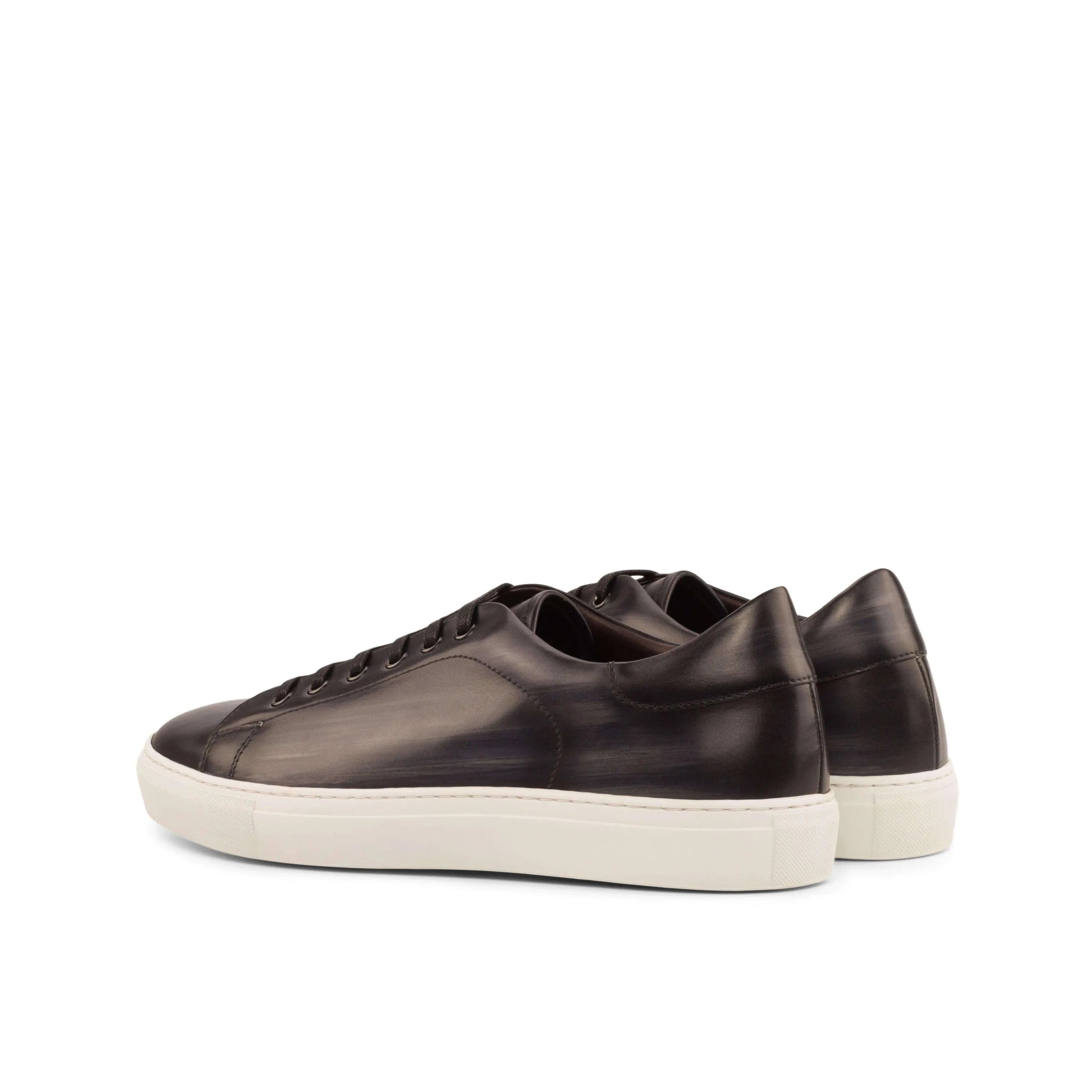 Dark C68 trainer patina sneaker II with white cupsole soles
