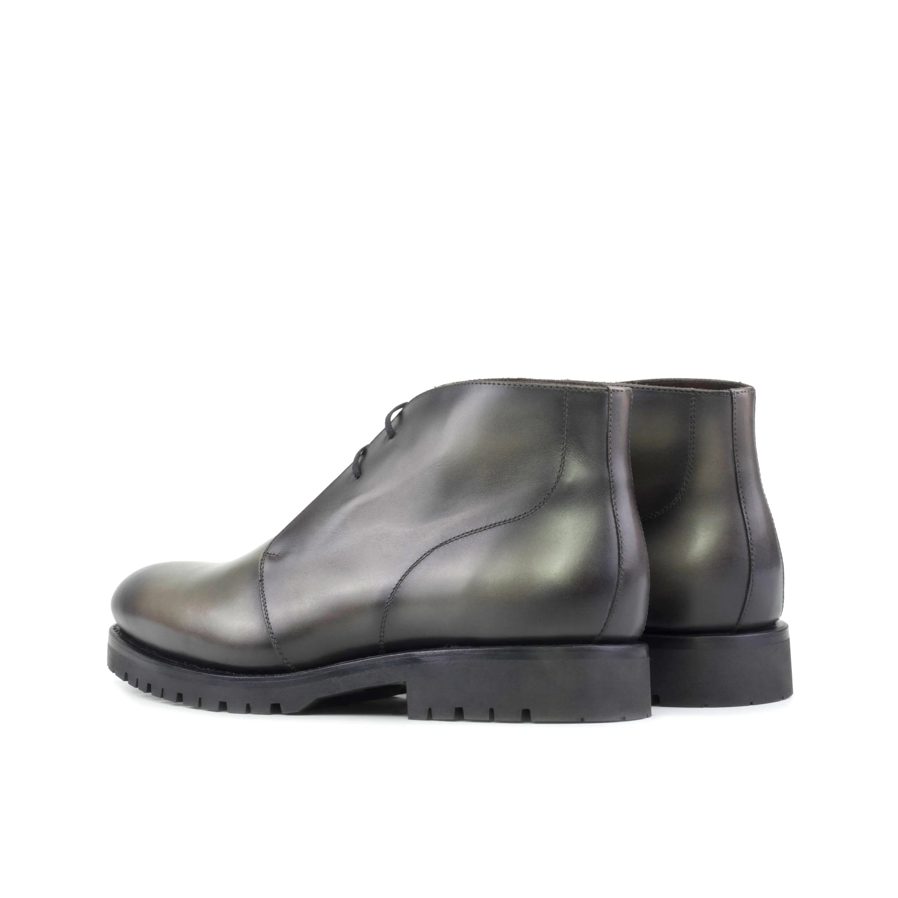 Black leather Citizen Chukka boots, fast lane ankle style