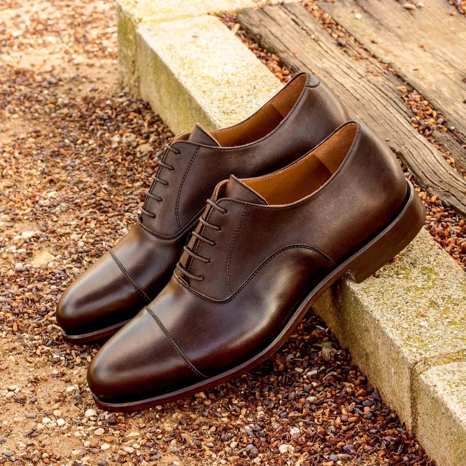 Pair of brown leather Classico Oxford Shoes II