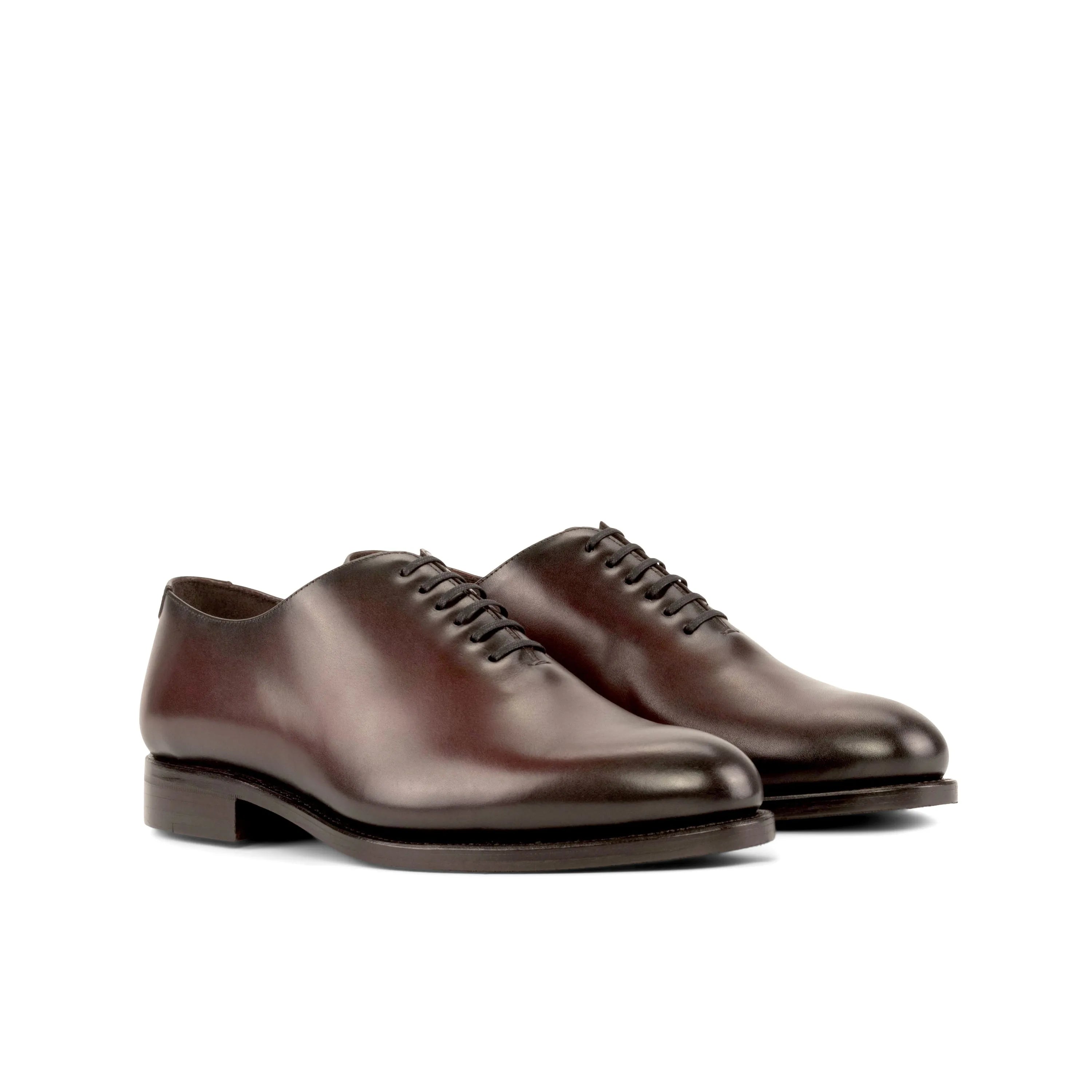 Pair of brown leather Daniels Wholecut shoes