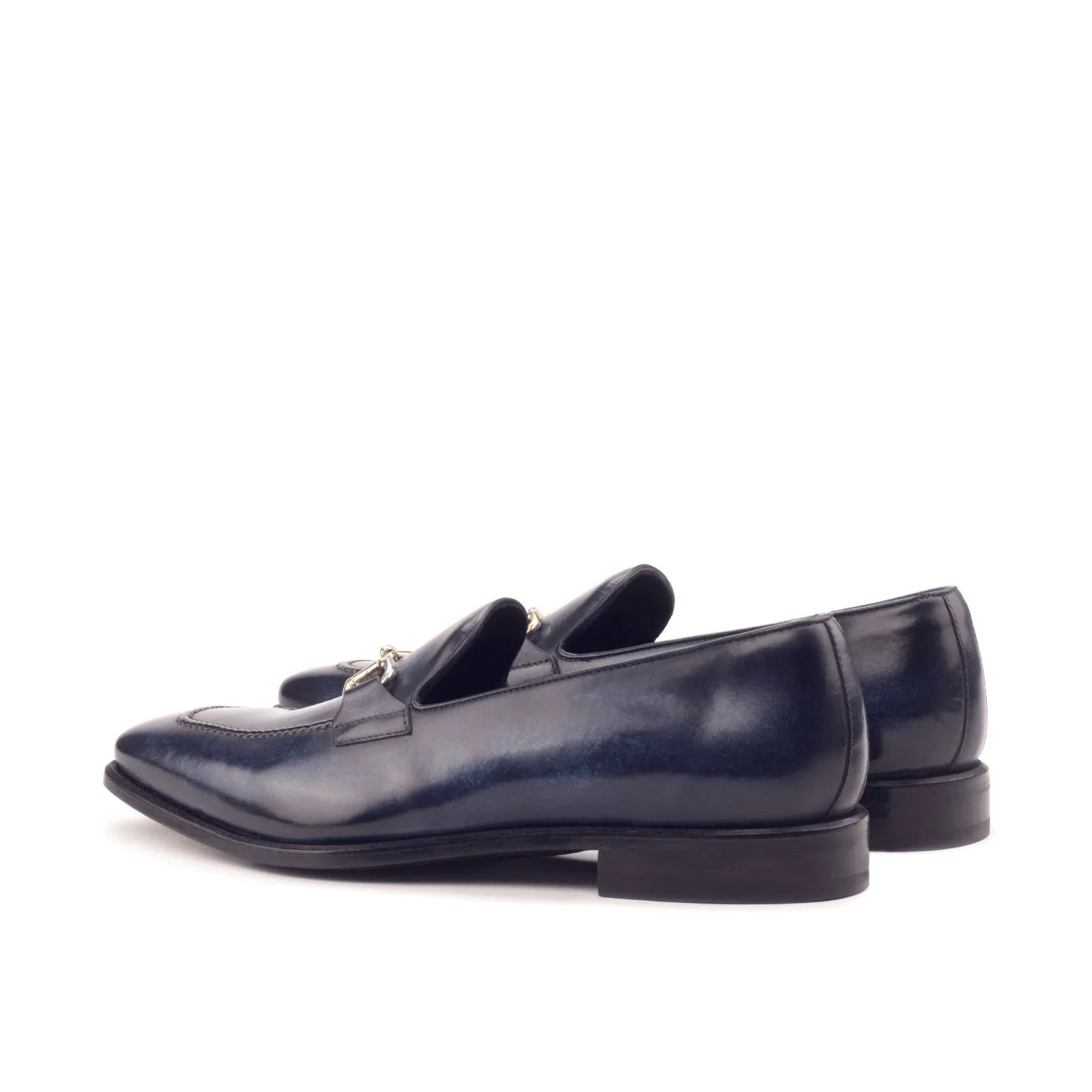 Pair of blue leather Dre Patina Loafers II