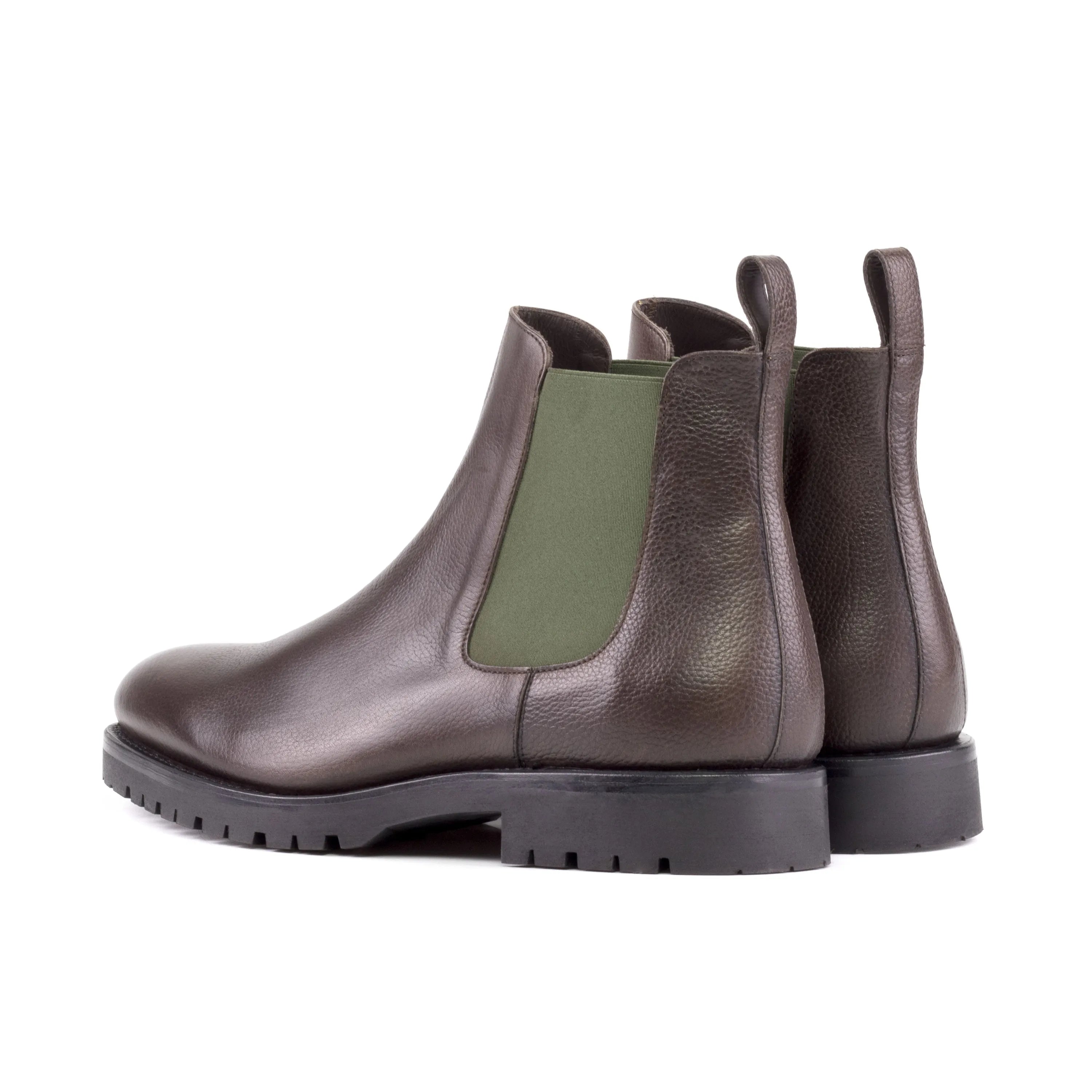 Gallardo Chelsea boots in rich brown leather