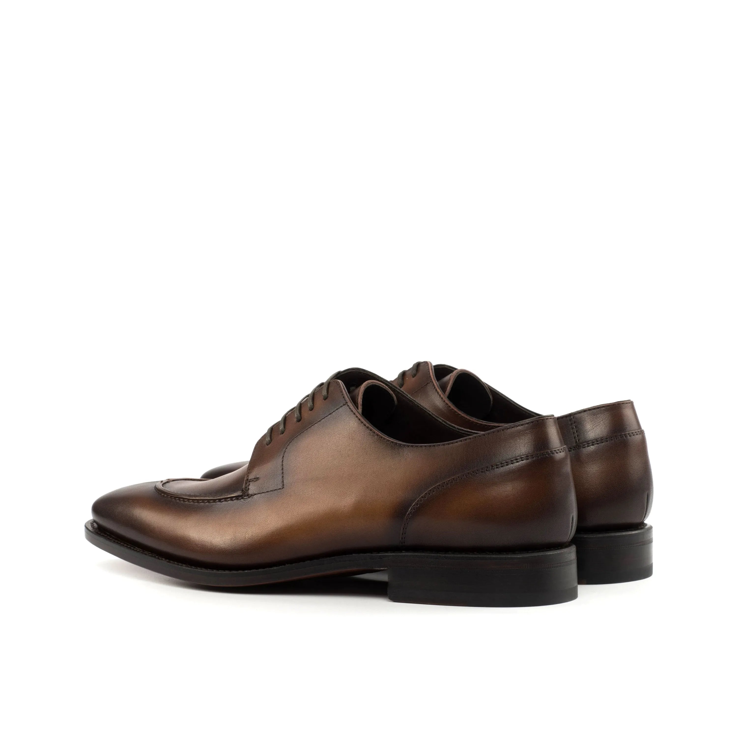 George Derby Split Toe brown leather dress shoes
