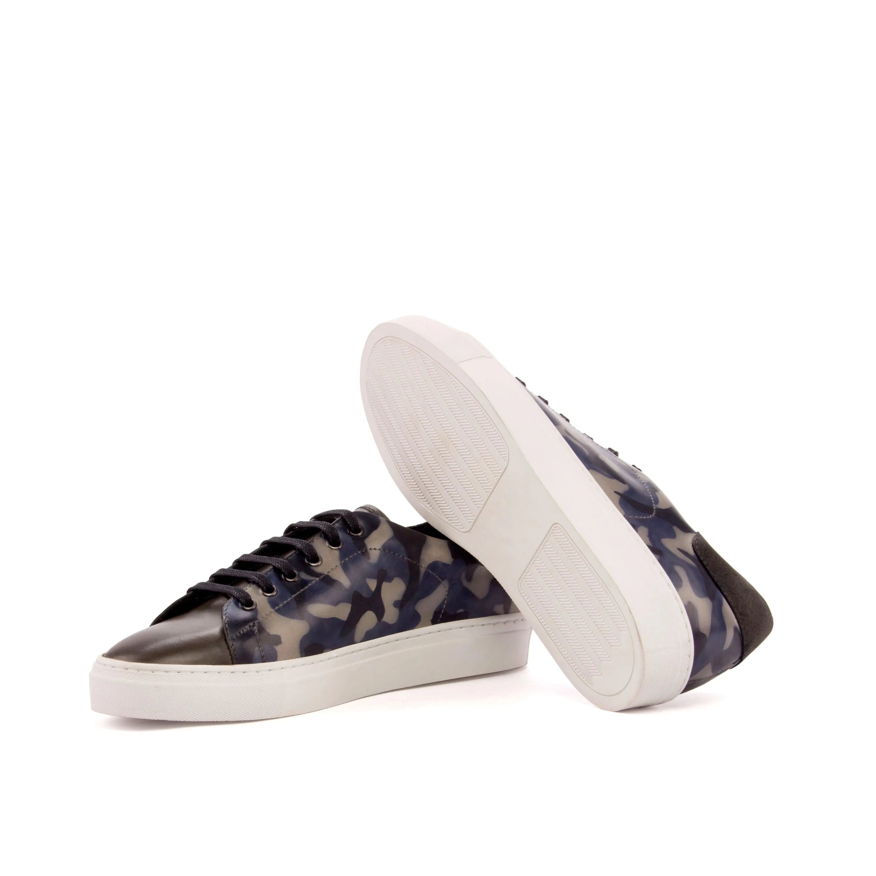 Herais Trainer Patina Sneaker II in camouflage-patterned leather cupsole trainer