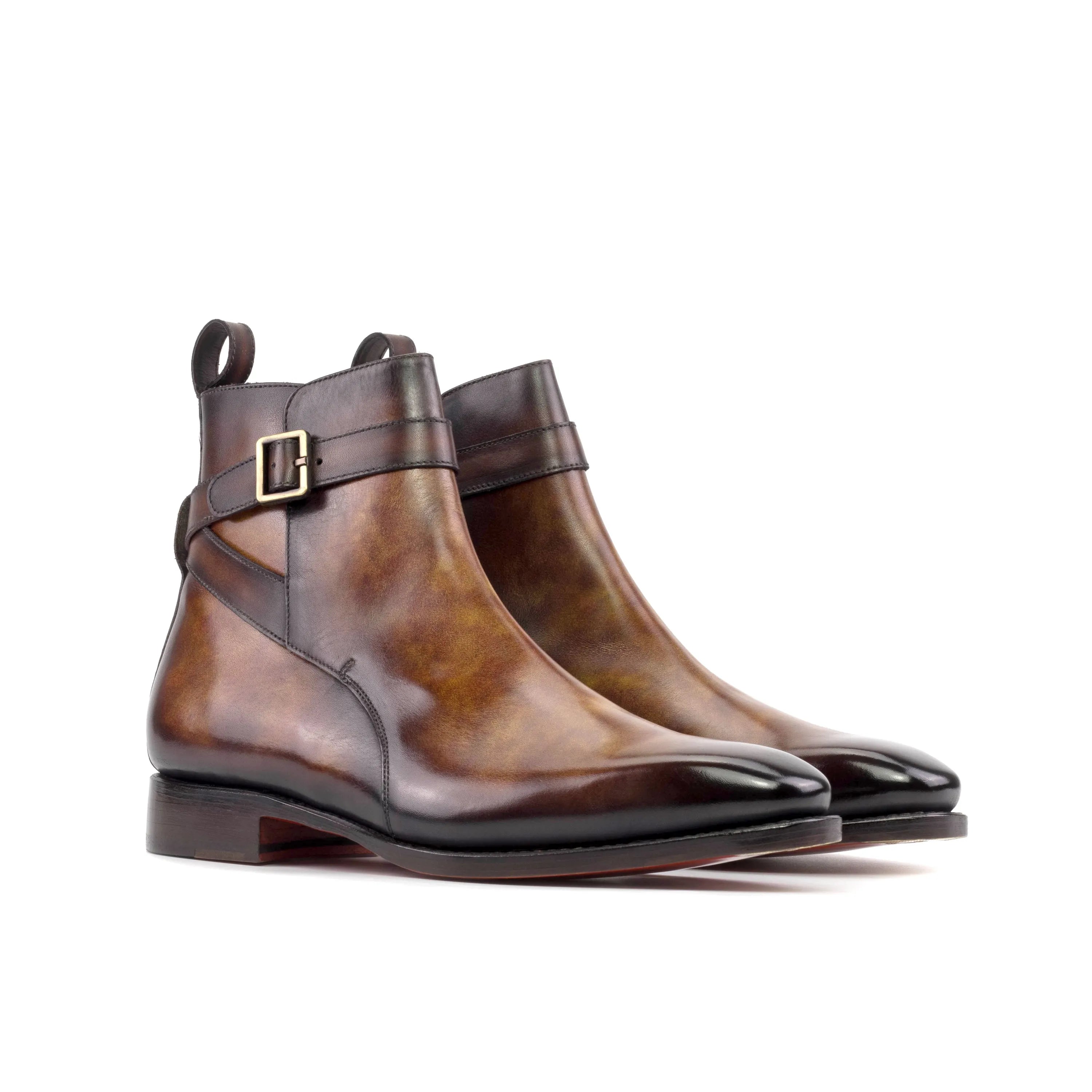 Brown leather Horizon Patina Jodhpur boots, ankle style