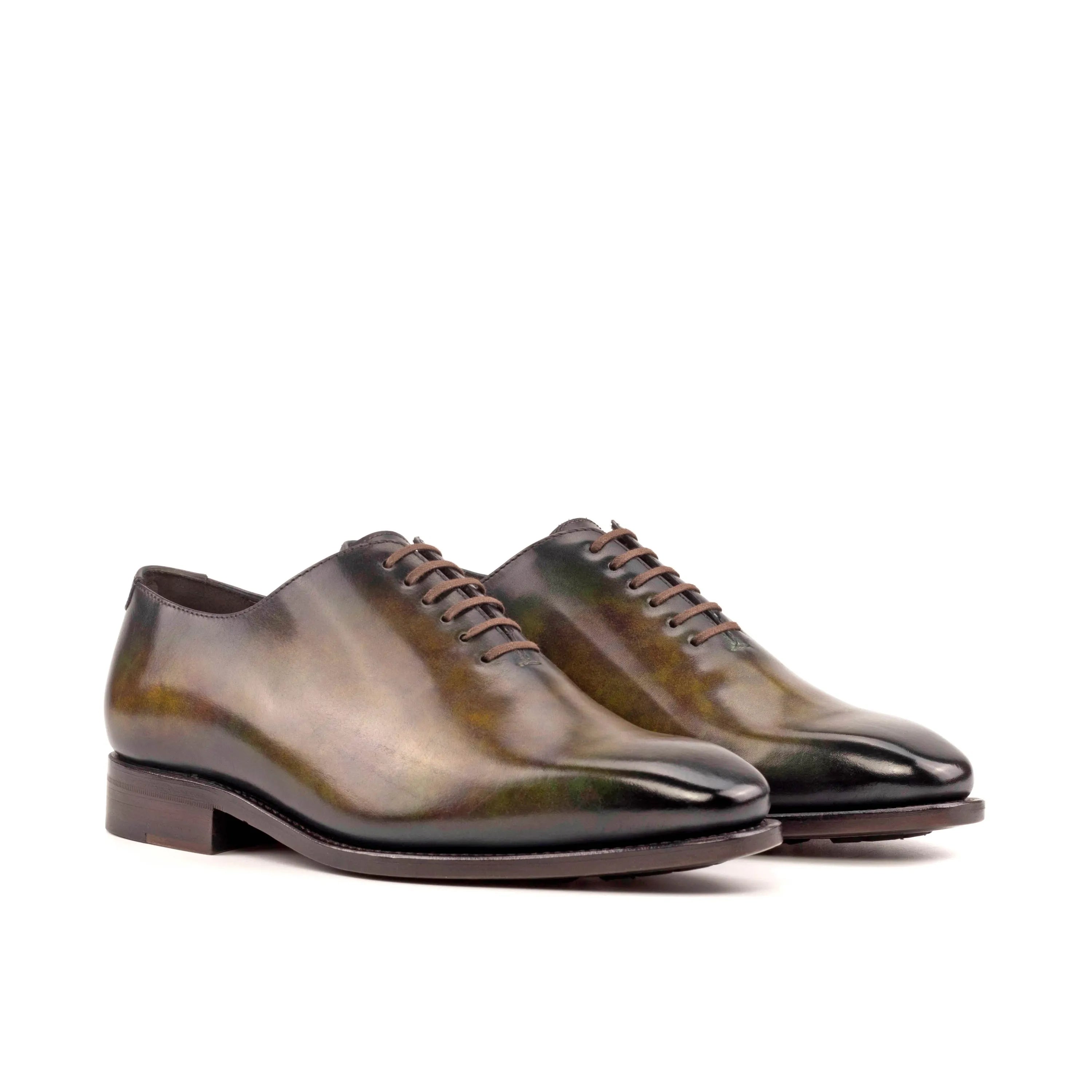 Javn Patina Wholecut leather dress shoes pair