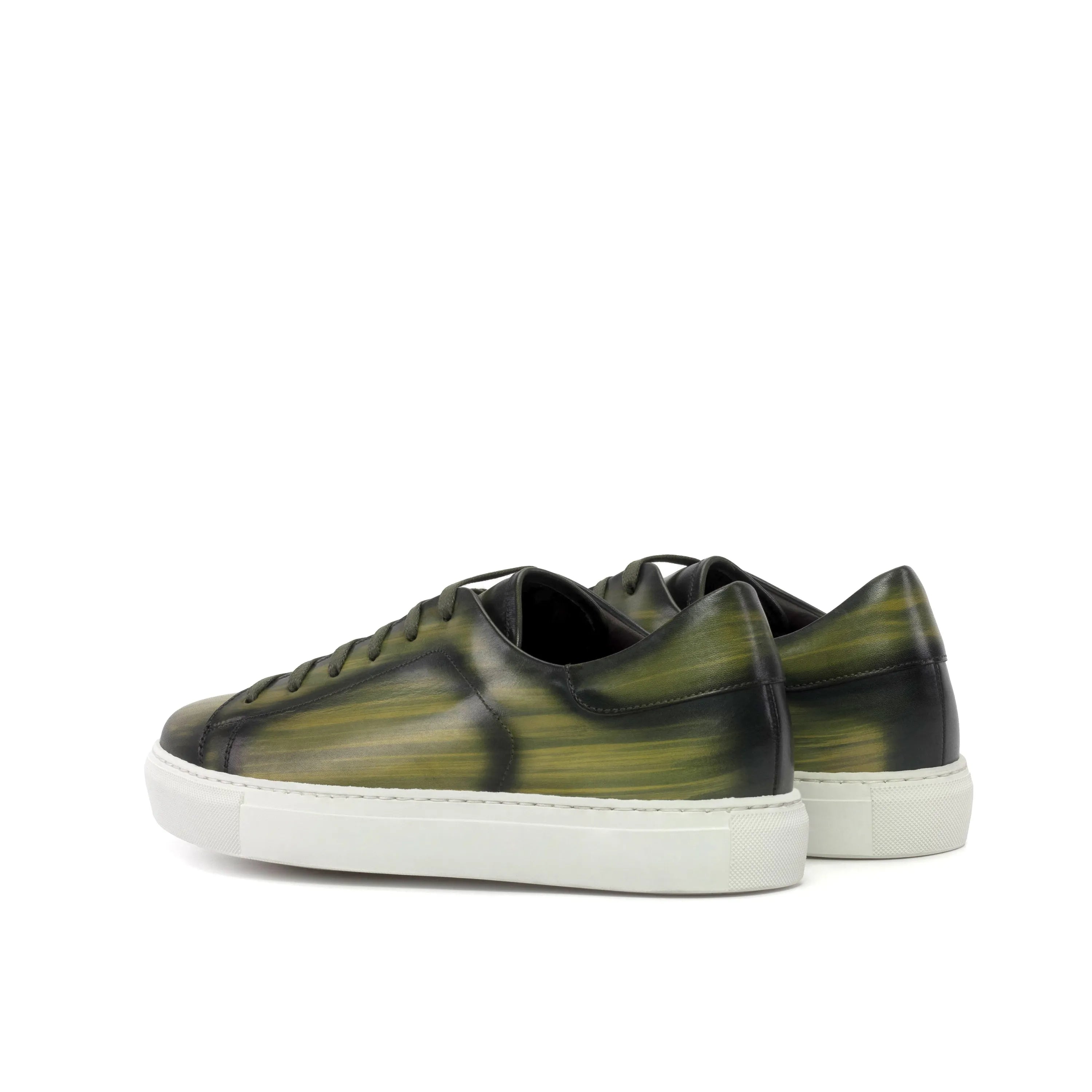 Green and black Lunar Trainer Patina cupsole trainer sneaker
