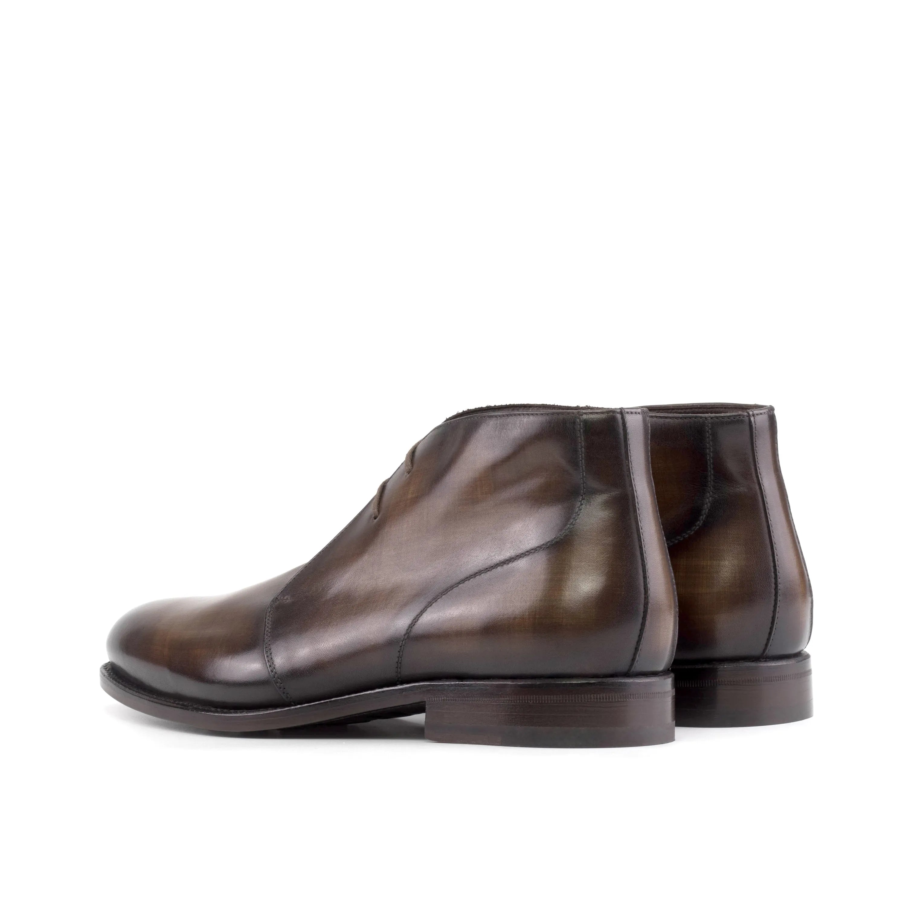 Pair of brown leather Mil Chukka boots from Fast Lane collection