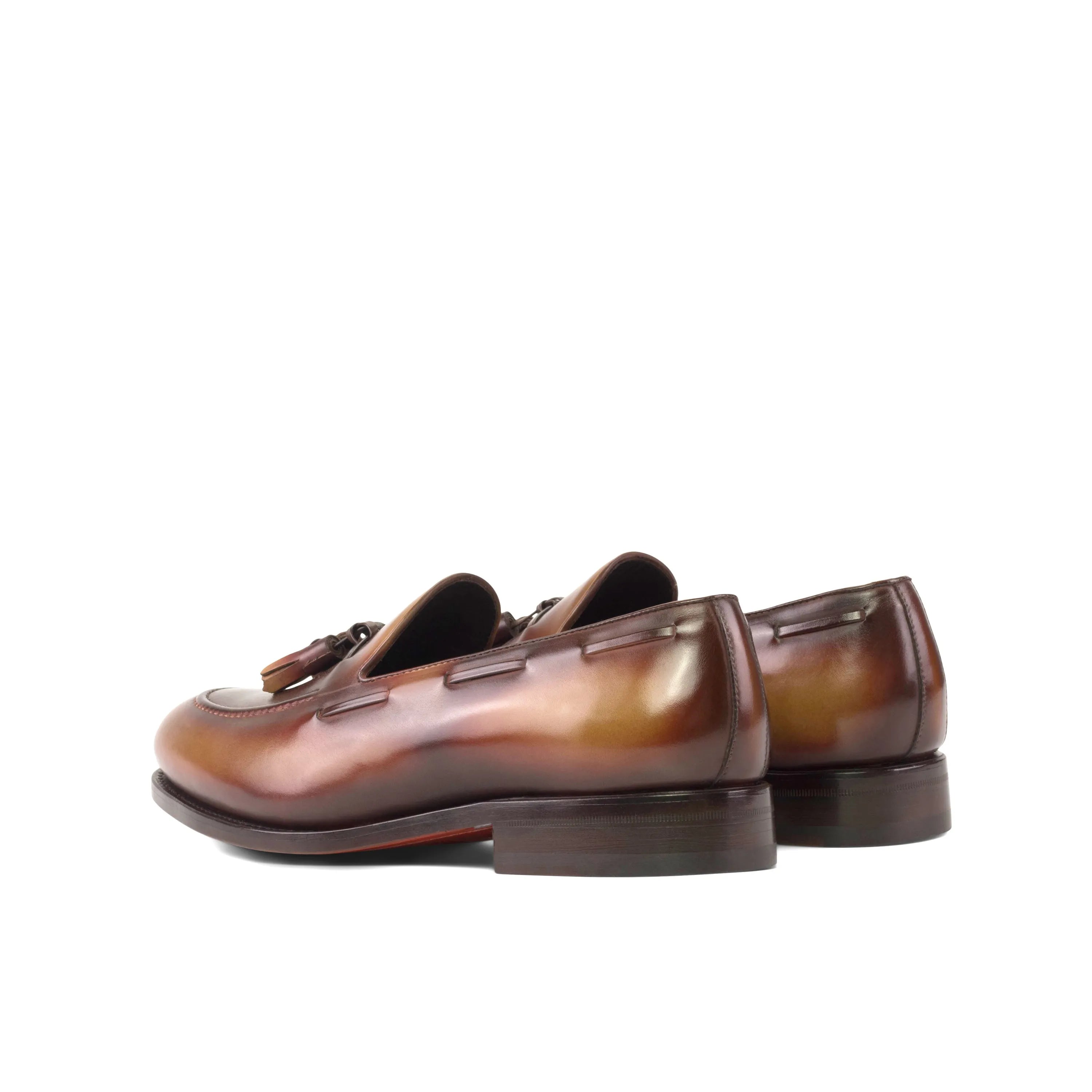 Brown leather tassel Morphias Patina Loafers