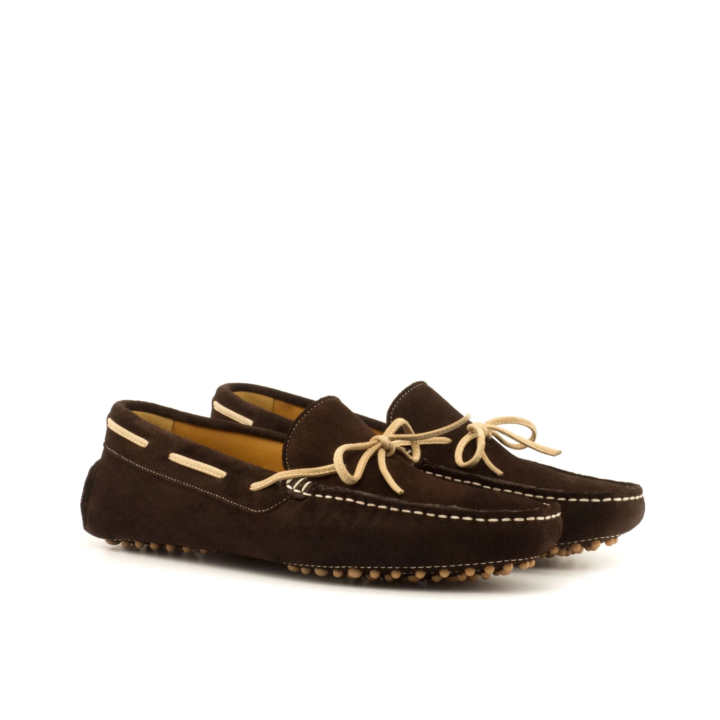 NY Driver brown suede driving loafers, comfortable for cart trips