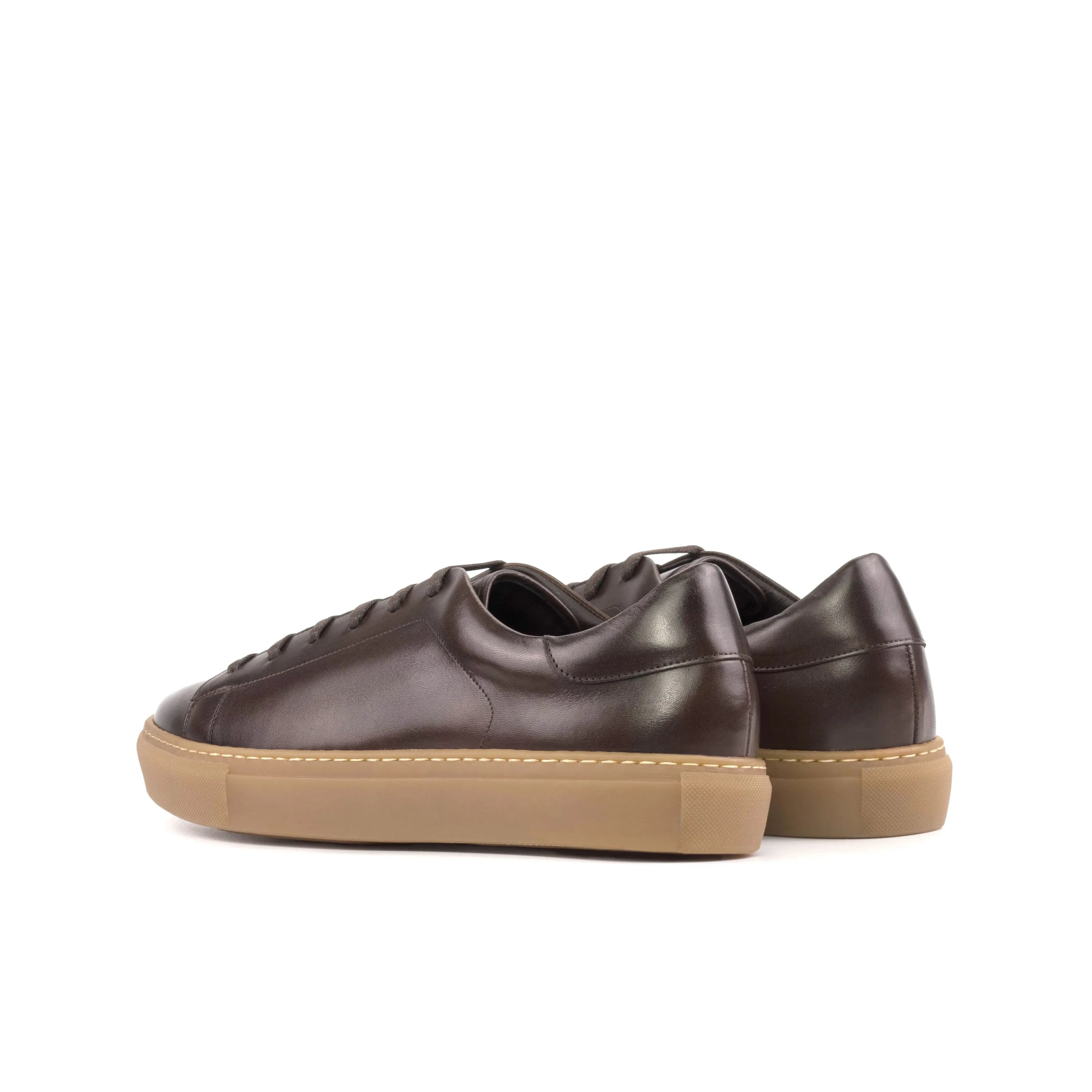 Brown Ophelio trainer sneaker with tan cupsole soles