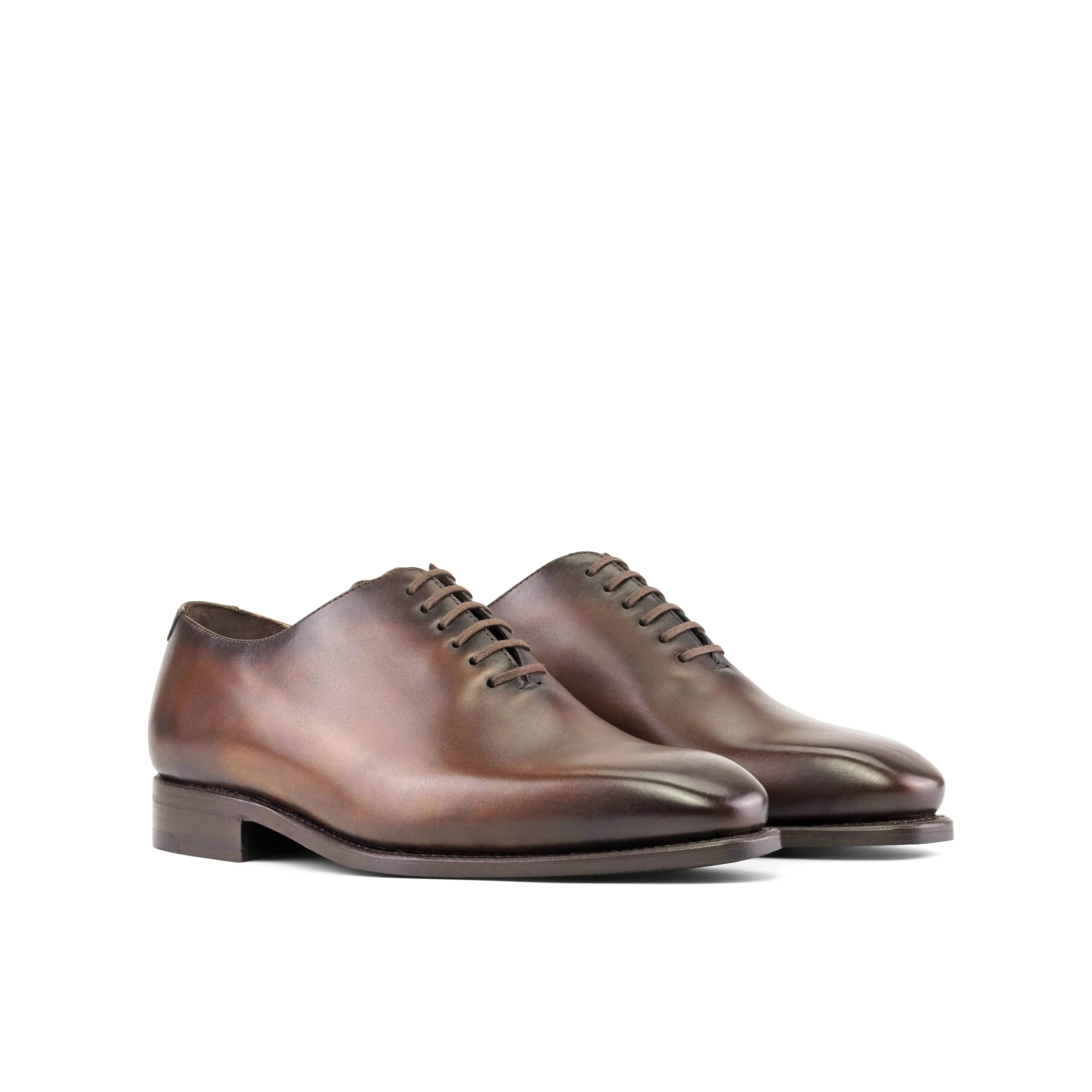 Pair of brown leather Renzo wholecut shoes